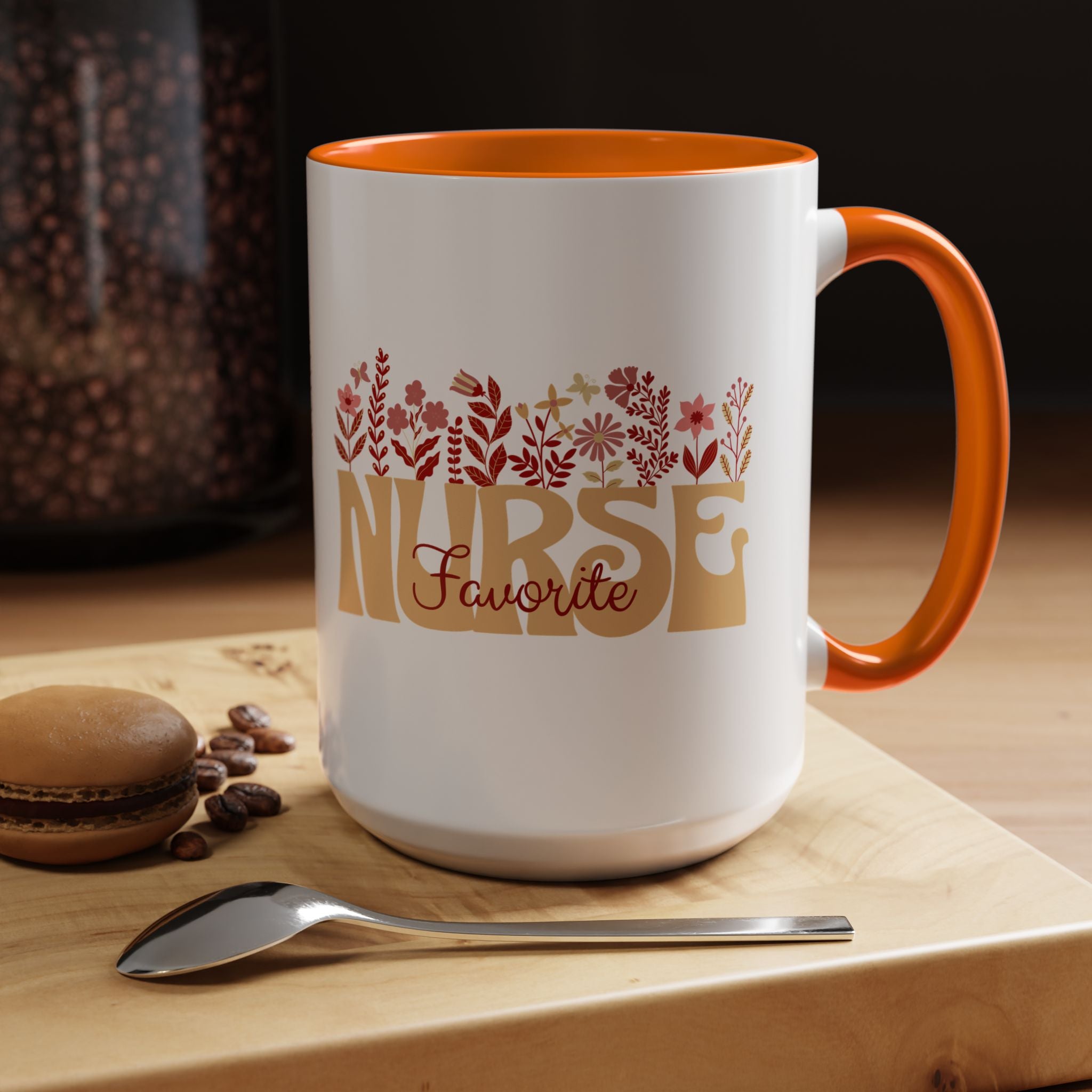 Nurse Favorite Coffee Mug | Floral Mug for Nurses | Gift for Nurse Appreciation Week, Nurses Day, Medical Professionals