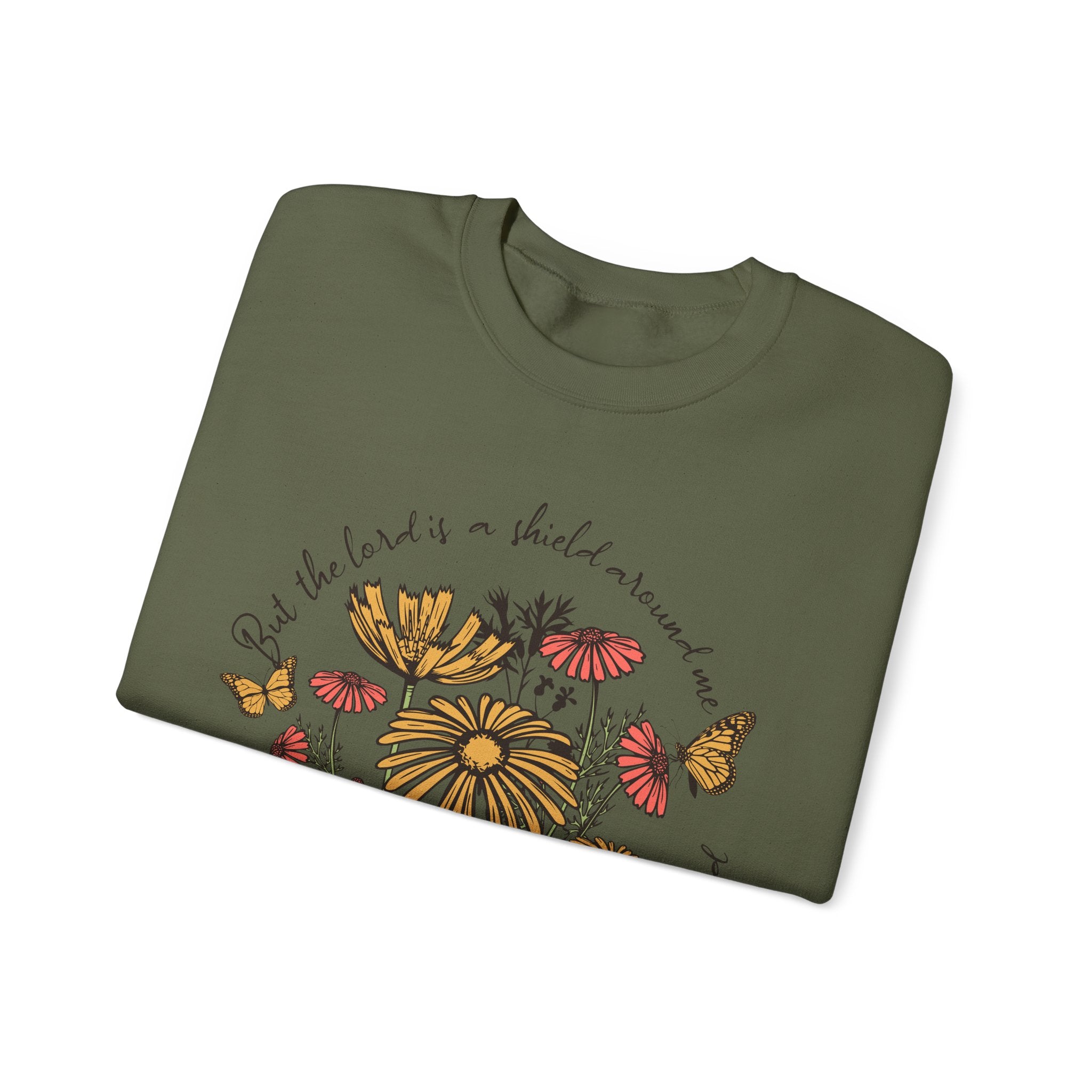 Nature-Inspired Inspirational Sweatshirt for All Seasons, Motivational Gift for Her, Floral Crewneck, Comfortable Everyday Wear, [...]