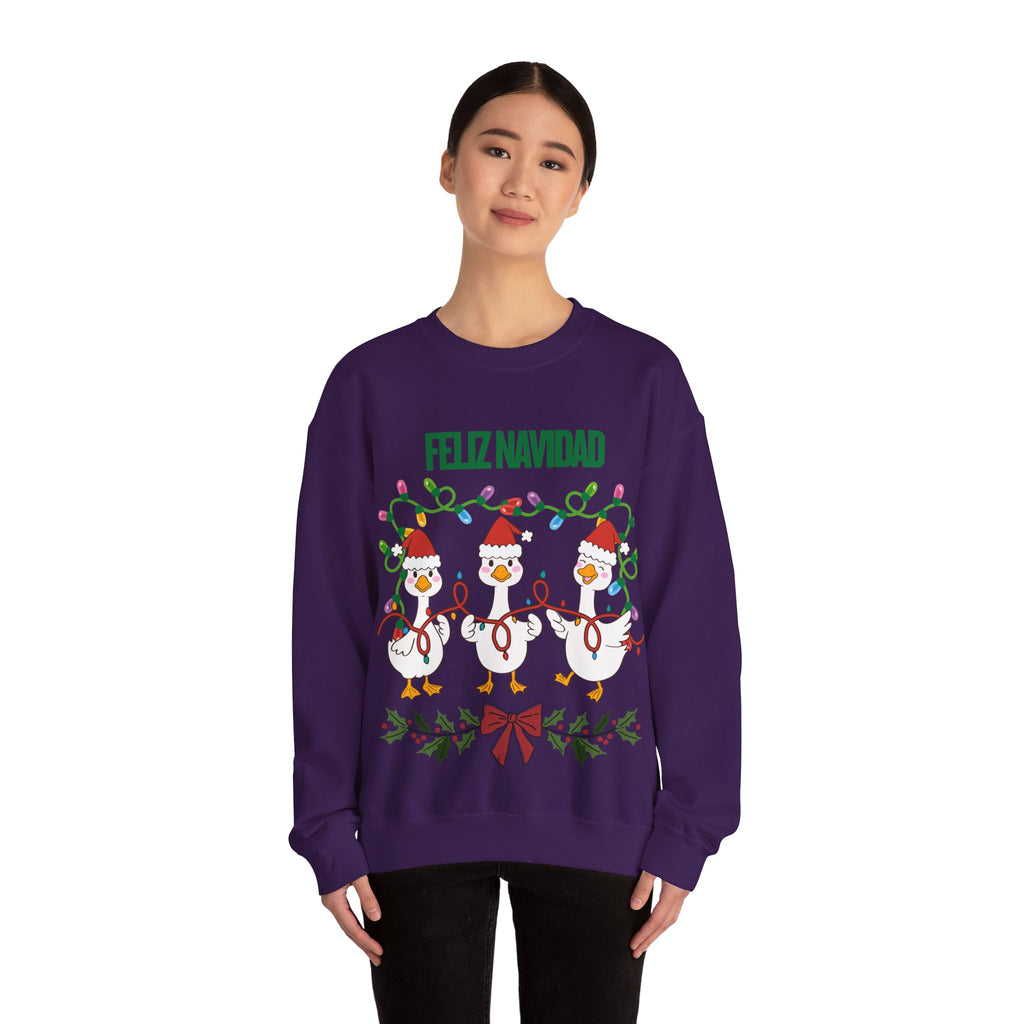 Festive Holiday Sweatshirt - Merry Christmas Crewneck, Cozy Winter Apparel, Ugly Sweater Alternative, Gift Idea for Her and Him