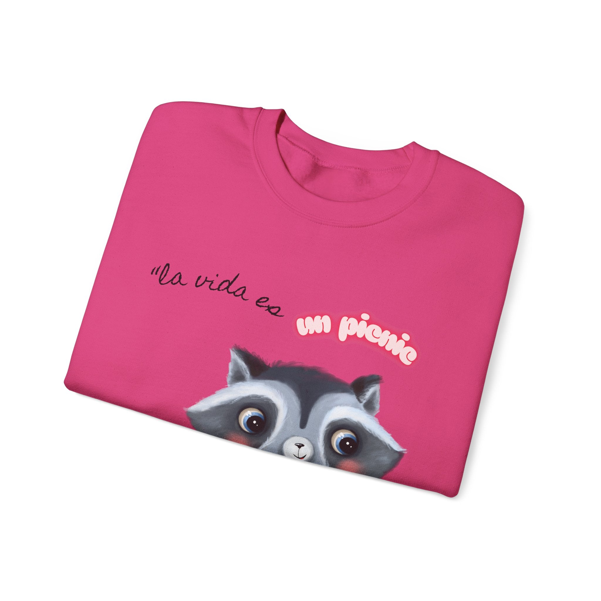Cute Raccoon Sweatshirt, Cozy Fall Apparel, Gift for Animal Lovers, Cute Crewneck for Kids and Adults, Sweatshirt for Birthdays, Party Wear