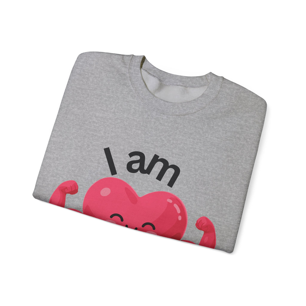 I Am Strong Heart Crewneck Sweatshirt