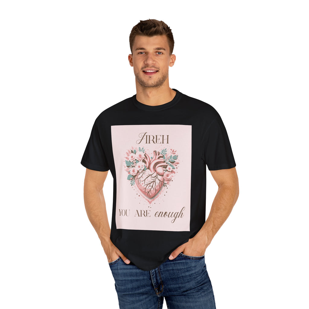 You Are Enough Floral Heart T-Shirt