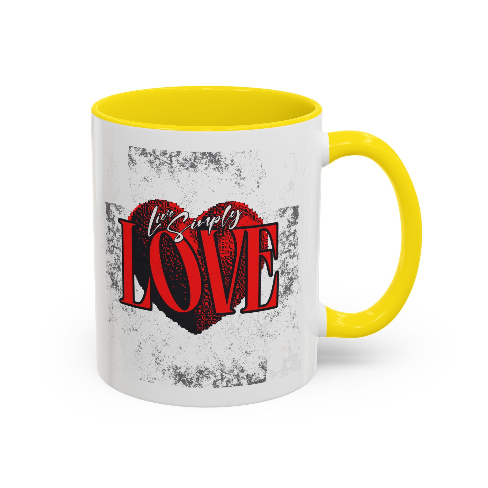 Love Accent Coffee Mug - Perfect Gift for Valentine's Day, Romantic Gift, Heart Mug, Coffee Lovers, Personalized Mug