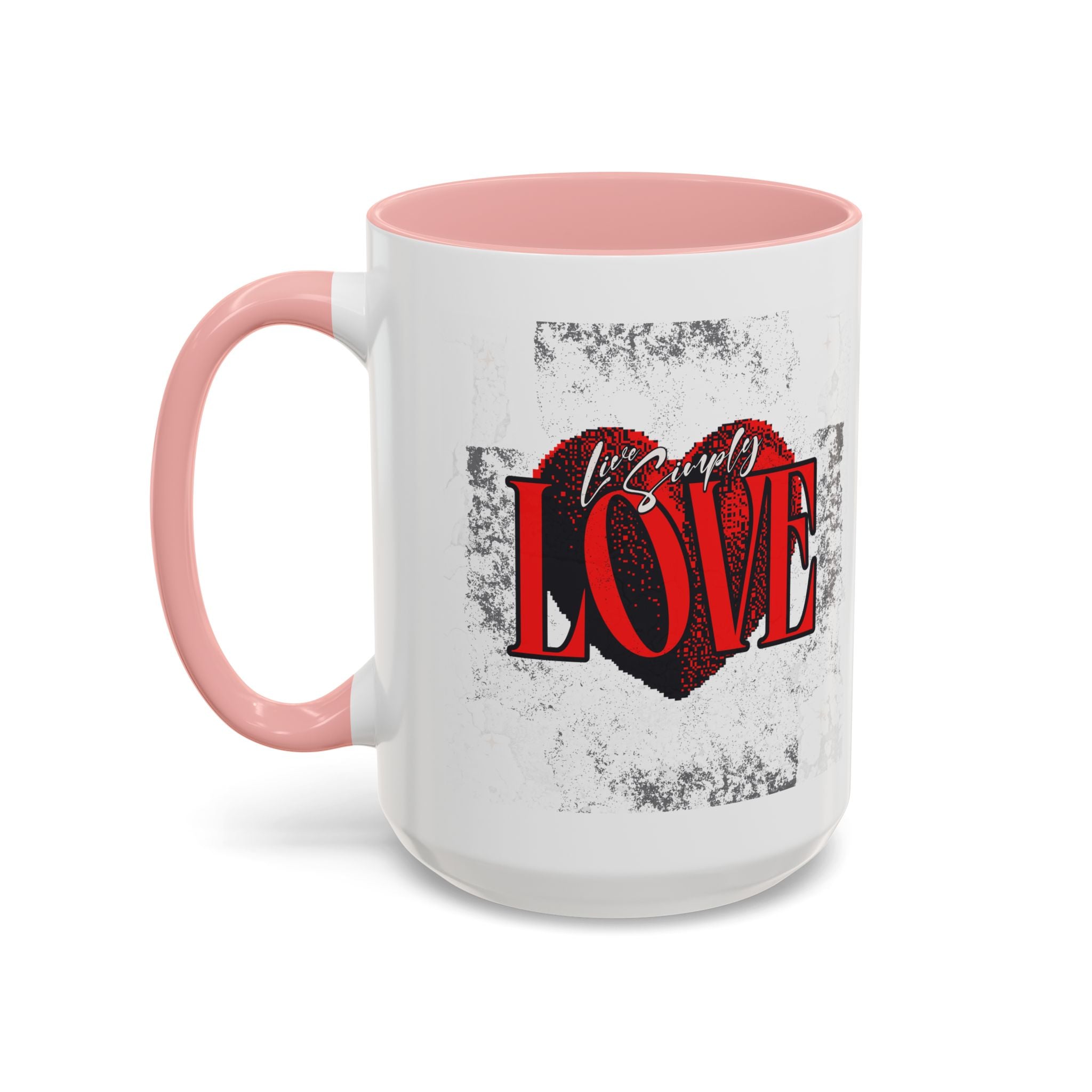 Love Accent Coffee Mug - Perfect Gift for Valentine's Day, Romantic Gift, Heart Mug, Coffee Lovers, Personalized Mug