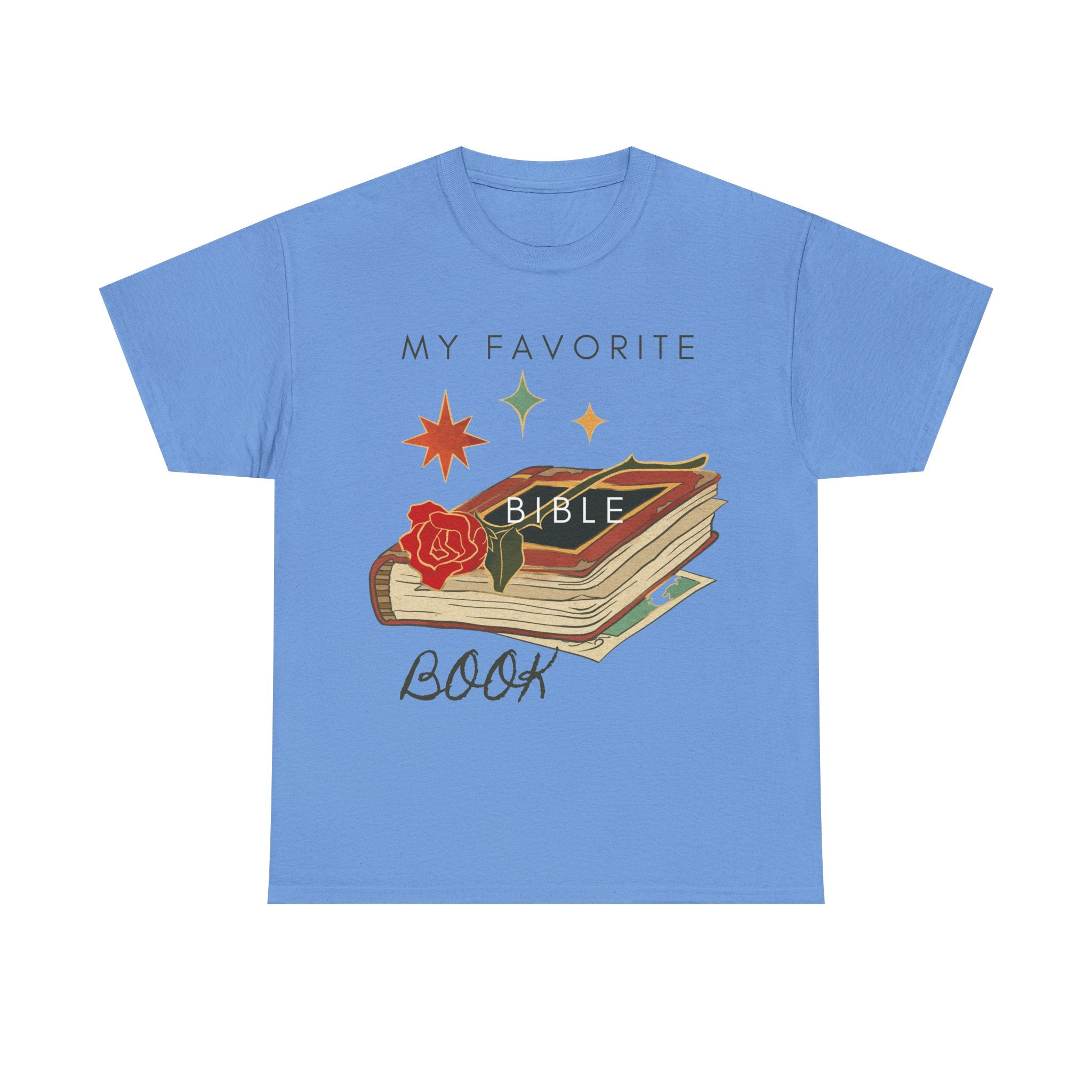 Bible Graphic Tee — "My Favorite Book" Christian Faith T-Shirt