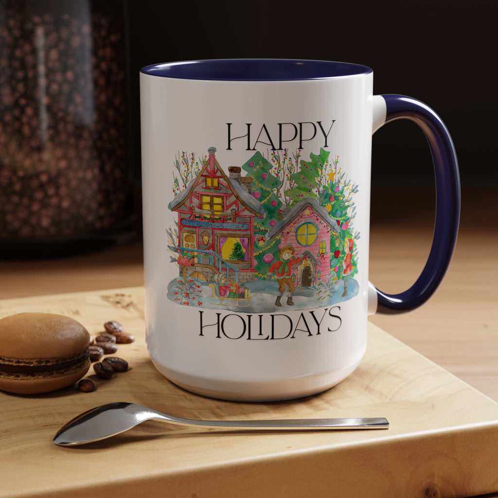 Festive Holiday Coffee Mug - Perfect Gift for Christmas, Winter Decor, Cozy Home Vibe, Holiday Gatherings, Cheerful Sips