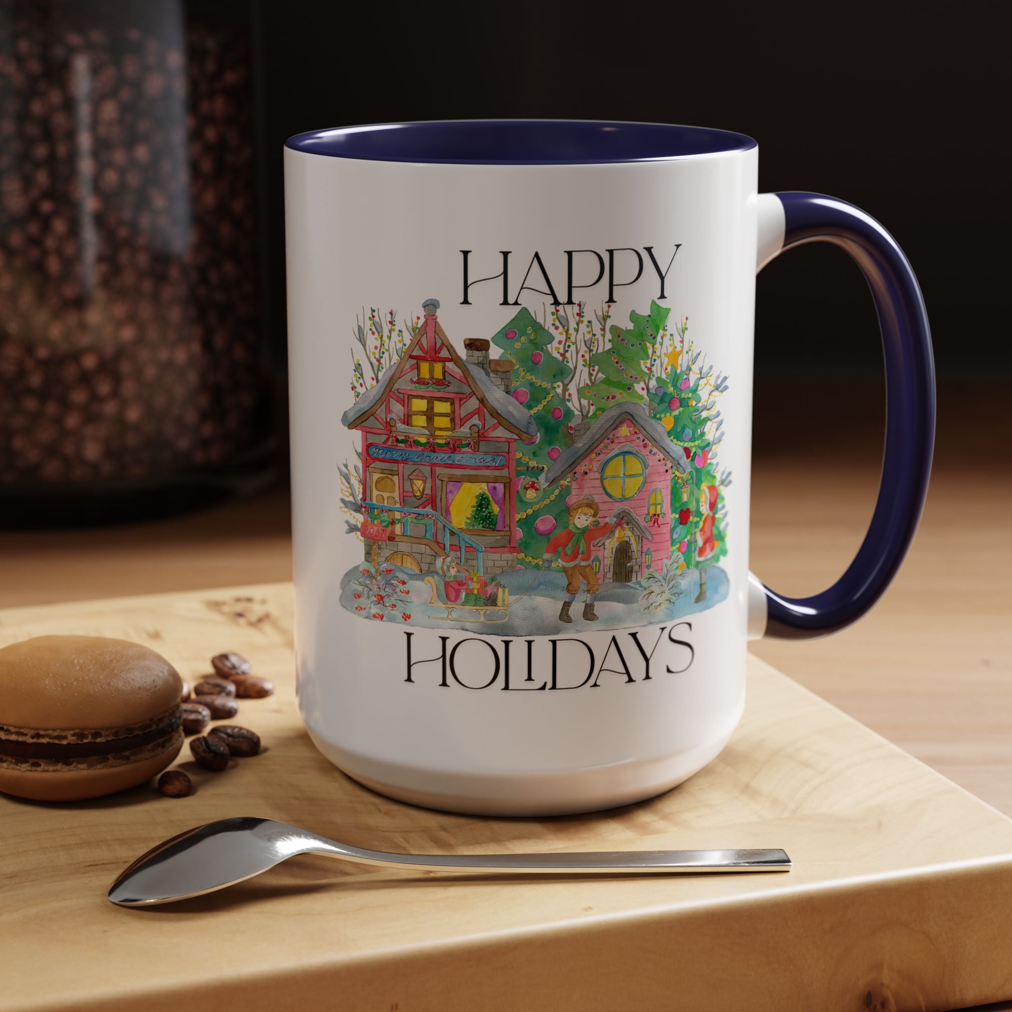 Festive Holiday Coffee Mug - Perfect Gift for Christmas, Winter Decor, Cozy Home Vibe, Holiday Gatherings, Cheerful Sips