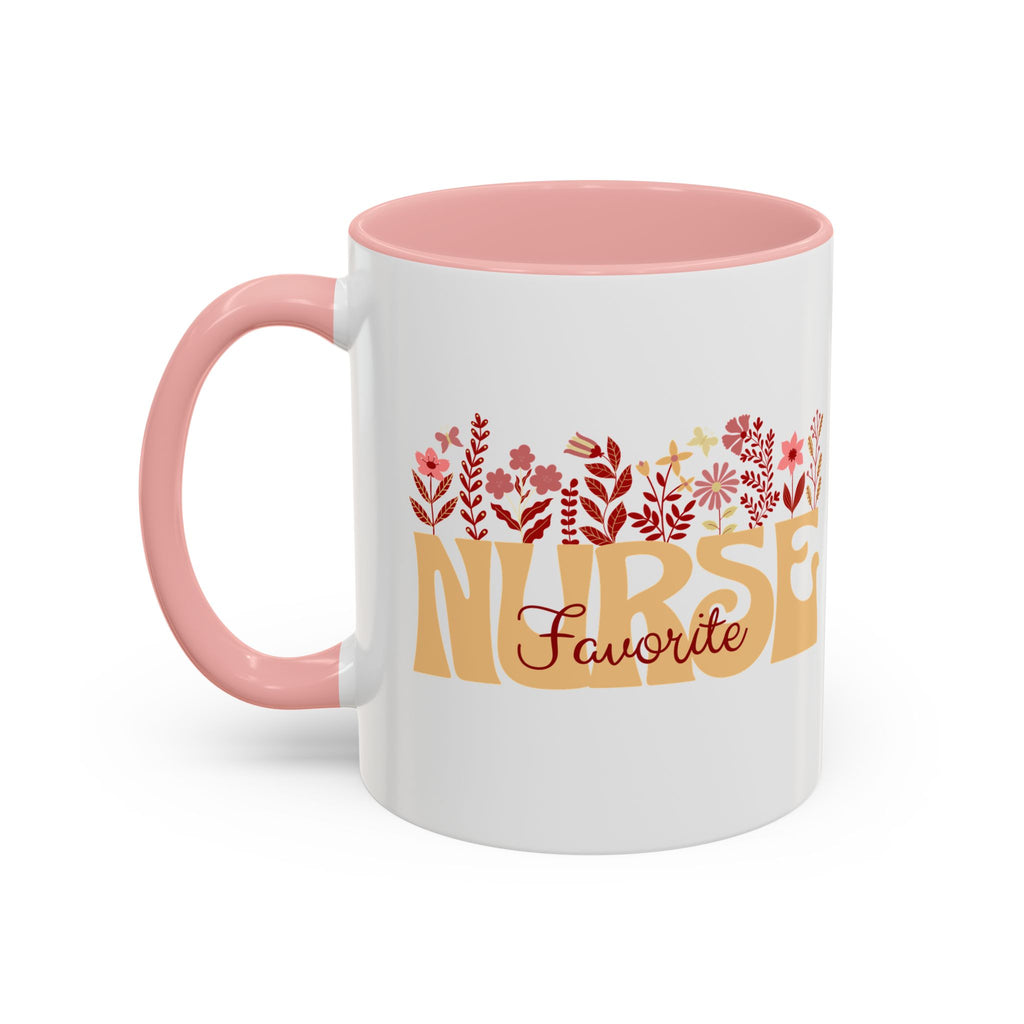 Nurse Favorite Coffee Mug | Floral Mug for Nurses | Gift for Nurse Appreciation Week, Nurses Day, Medical Professionals