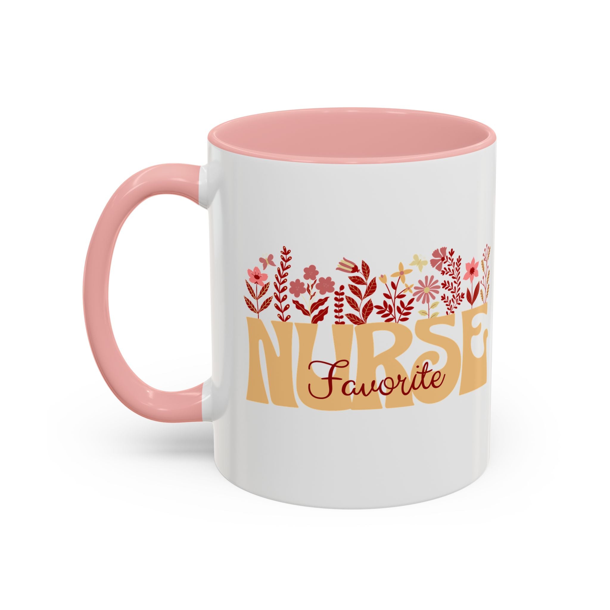 Nurse Favorite Coffee Mug | Floral Mug for Nurses | Gift for Nurse Appreciation Week, Nurses Day, Medical Professionals