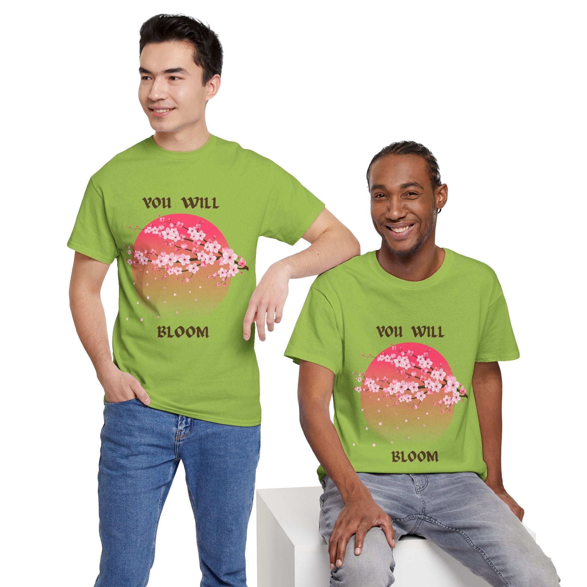 You Will Bloom T-Shirt — Cherry Blossom Inspirational Tee