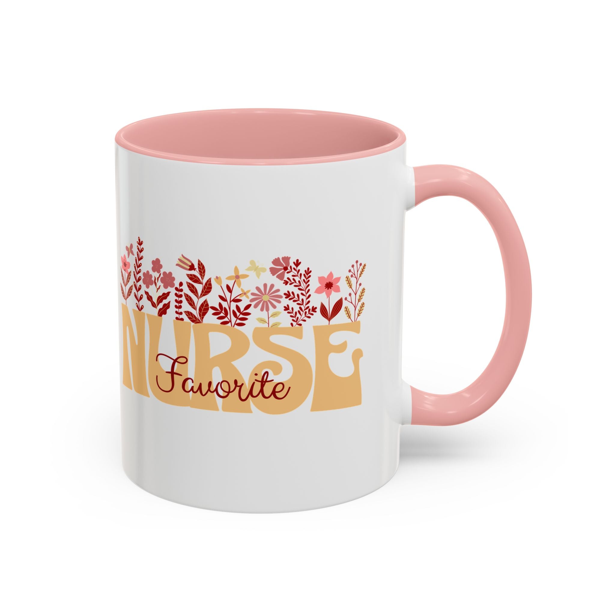 Nurse Favorite Coffee Mug | Floral Mug for Nurses | Gift for Nurse Appreciation Week, Nurses Day, Medical Professionals