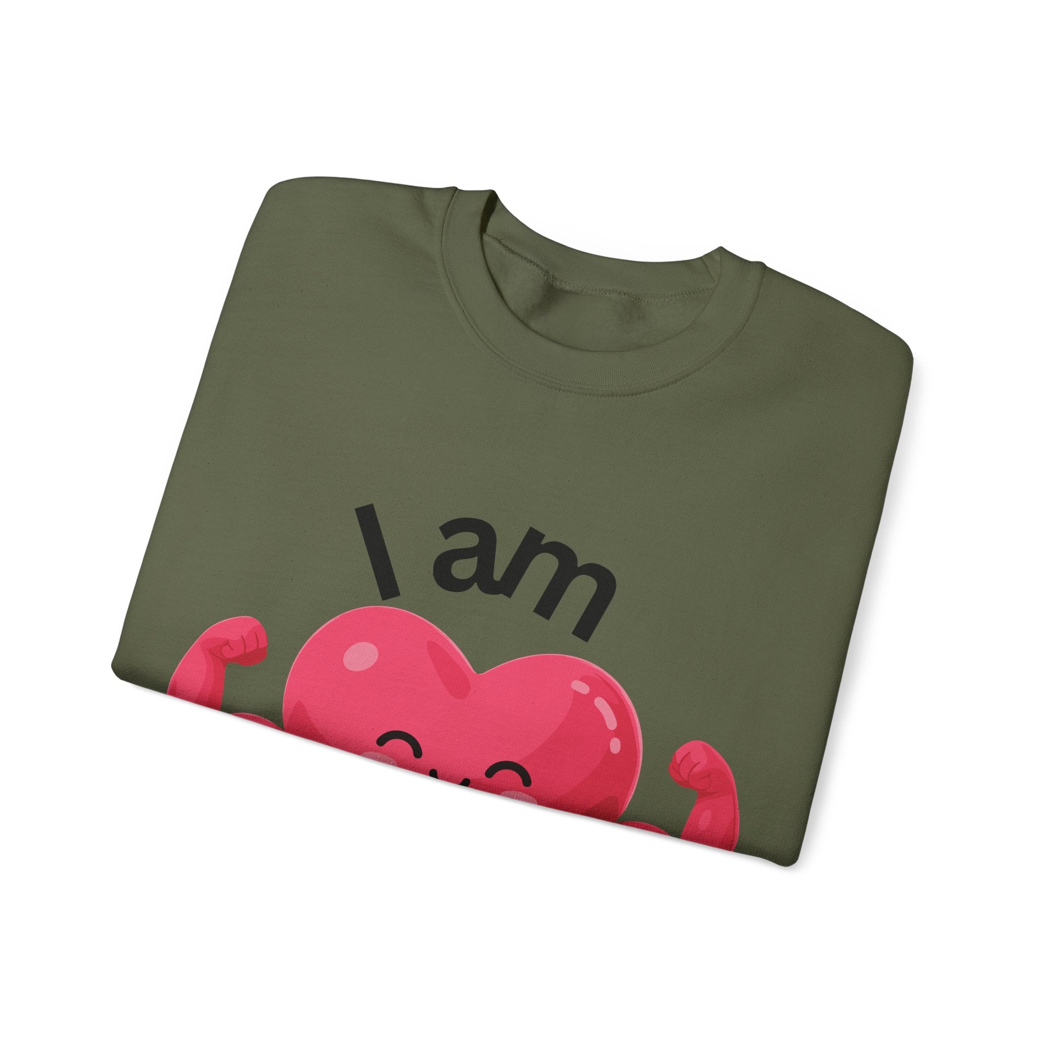 I Am Strong Heart Crewneck Sweatshirt