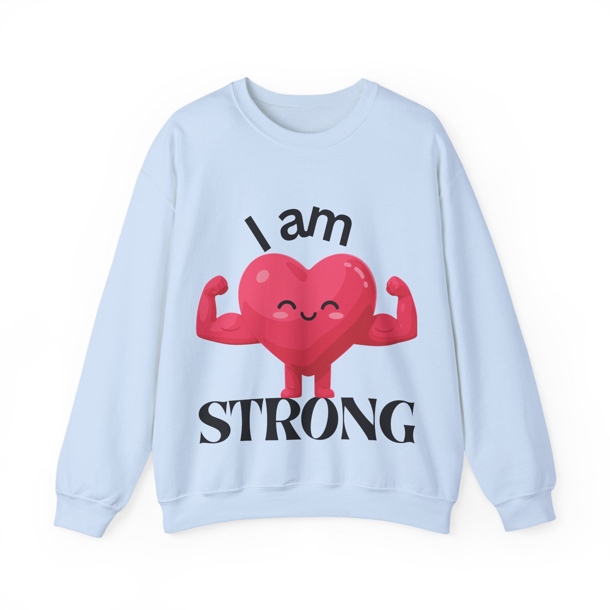I Am Strong Heart Crewneck Sweatshirt