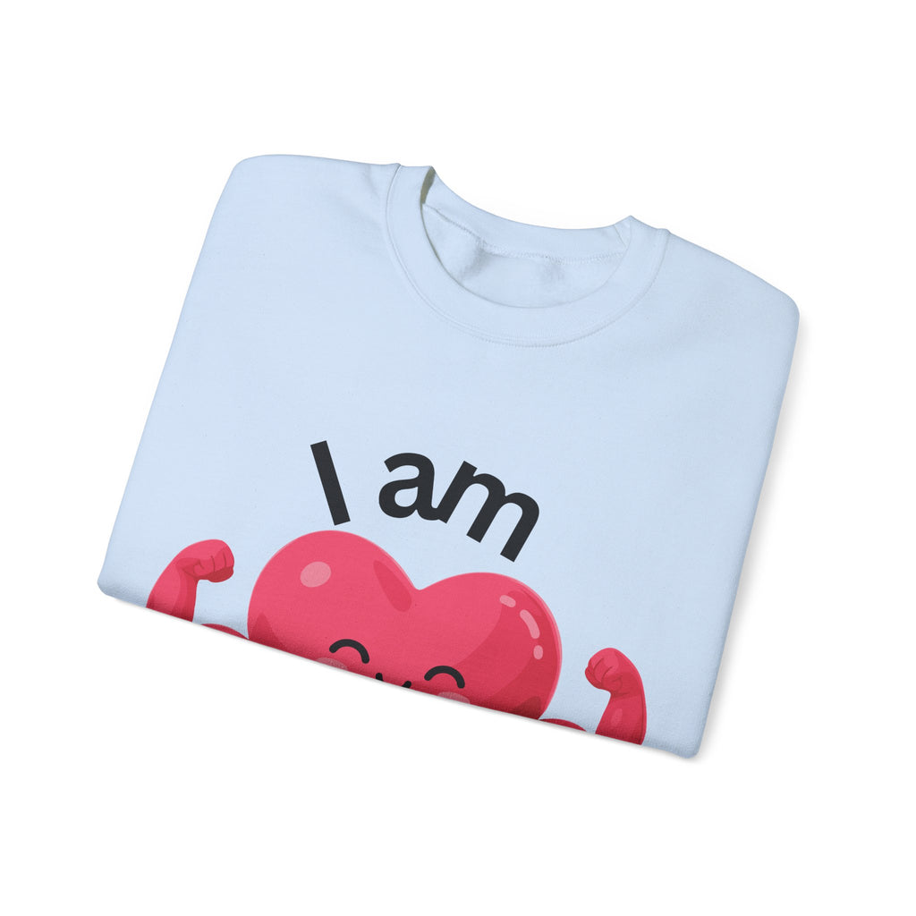 I Am Strong Heart Crewneck Sweatshirt