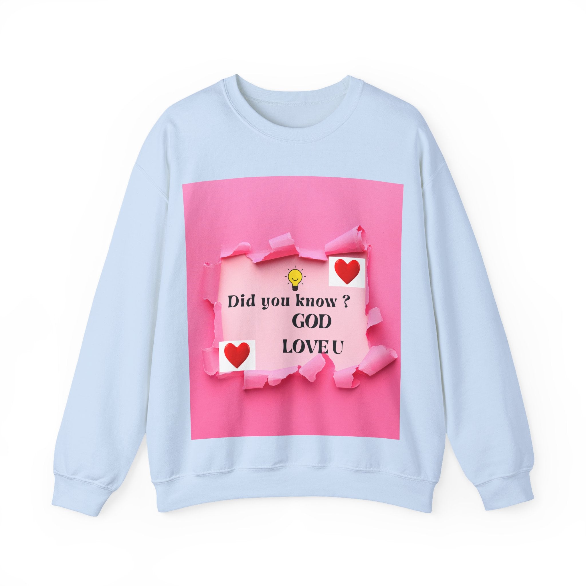 Cute Love Message Crewneck Sweatshirt, Cozy Gift for Her, Valentine's Day, Inspirational Sweater, Comfortable Everyday Wear