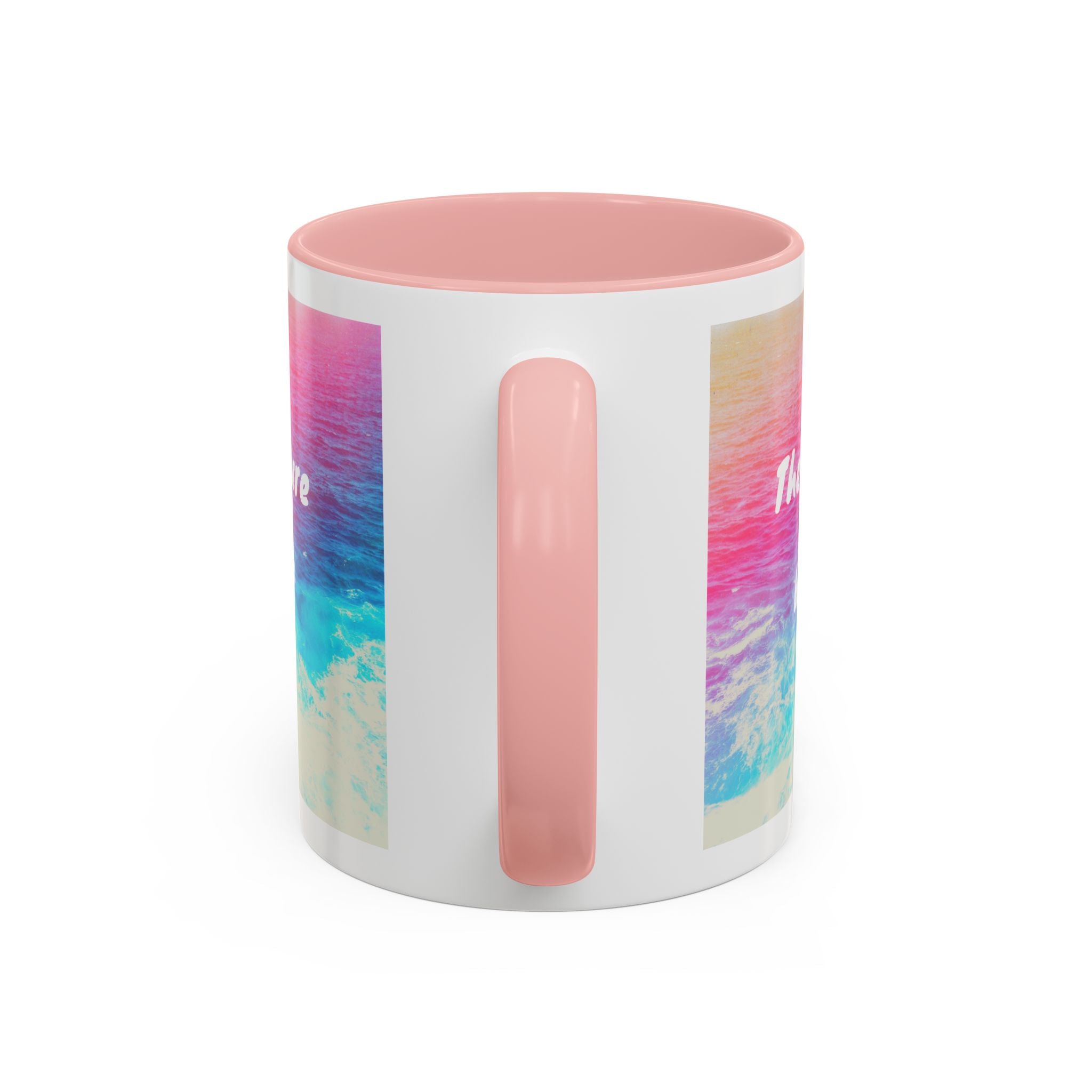 Ocean Background Future Is Bright Accent Coffee Mug (11, 15oz)