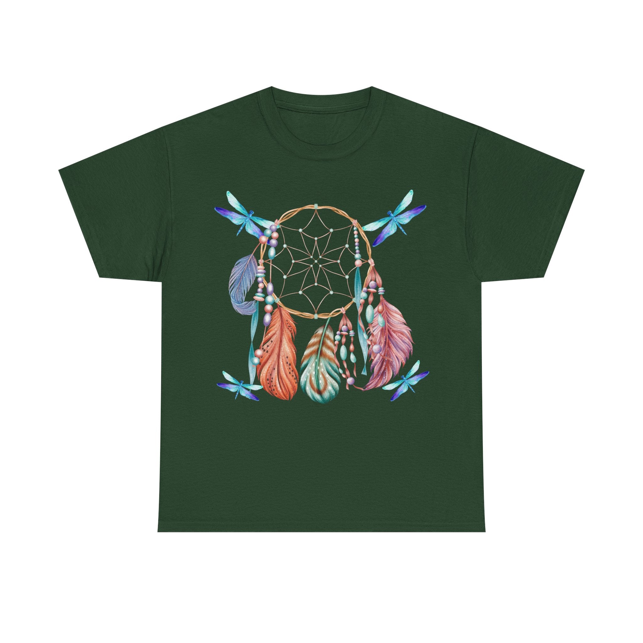 Dreamcatcher Feather T-Shirt — Boho Tribal Feather Graphic Tee
