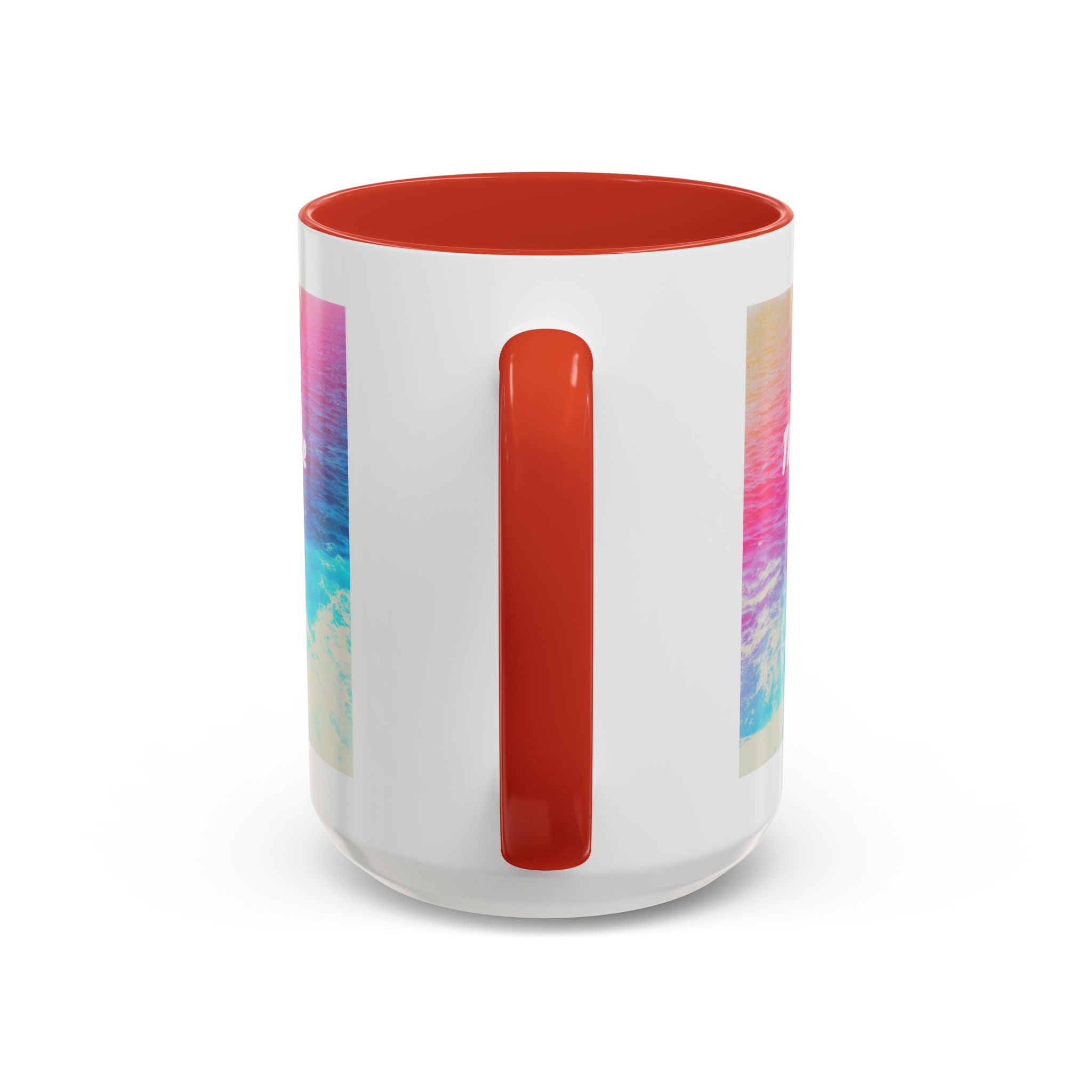 Ocean Background Future Is Bright Accent Coffee Mug (11, 15oz)