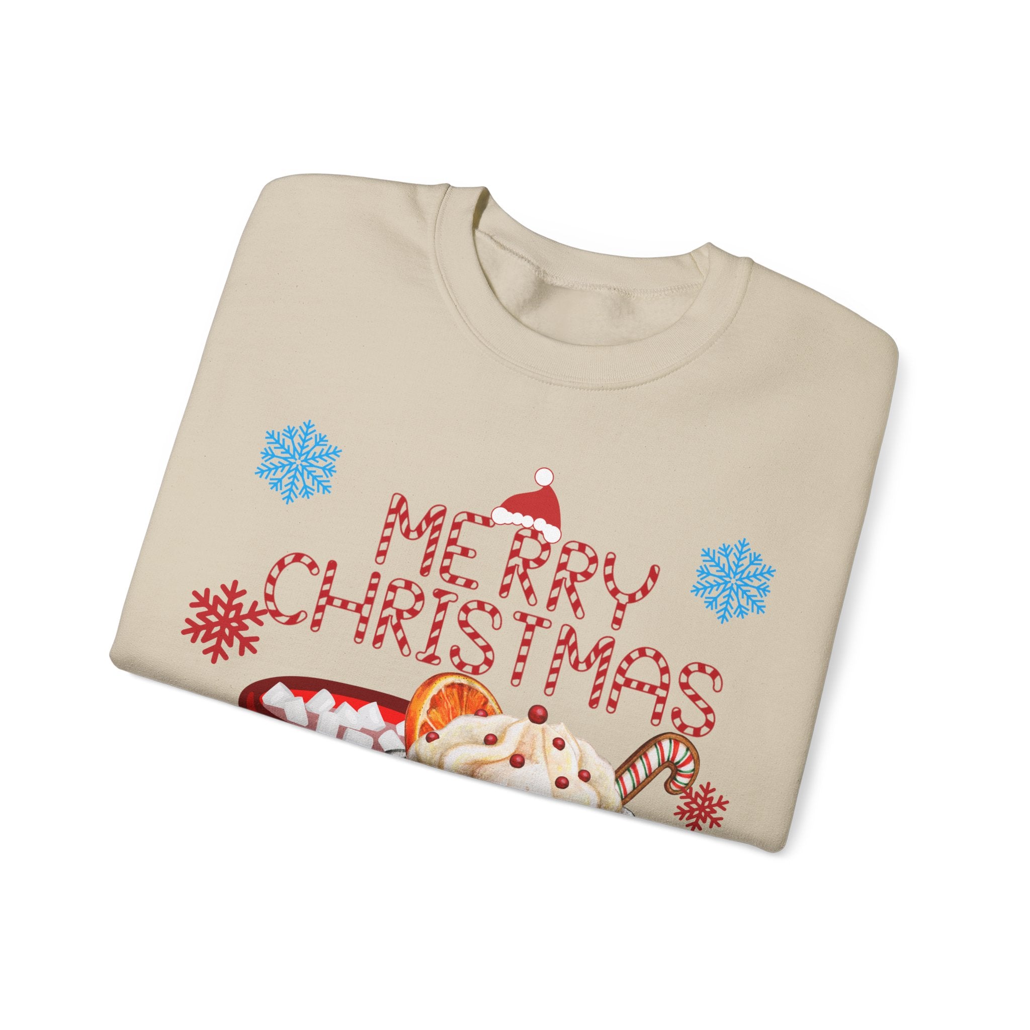 Merry Christmas Hot Cocoa Crewneck Sweatshirt