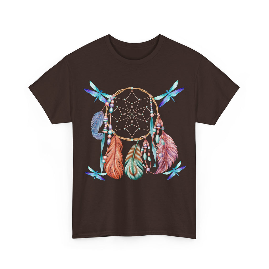 Dreamcatcher Feather T-Shirt — Boho Tribal Feather Graphic Tee