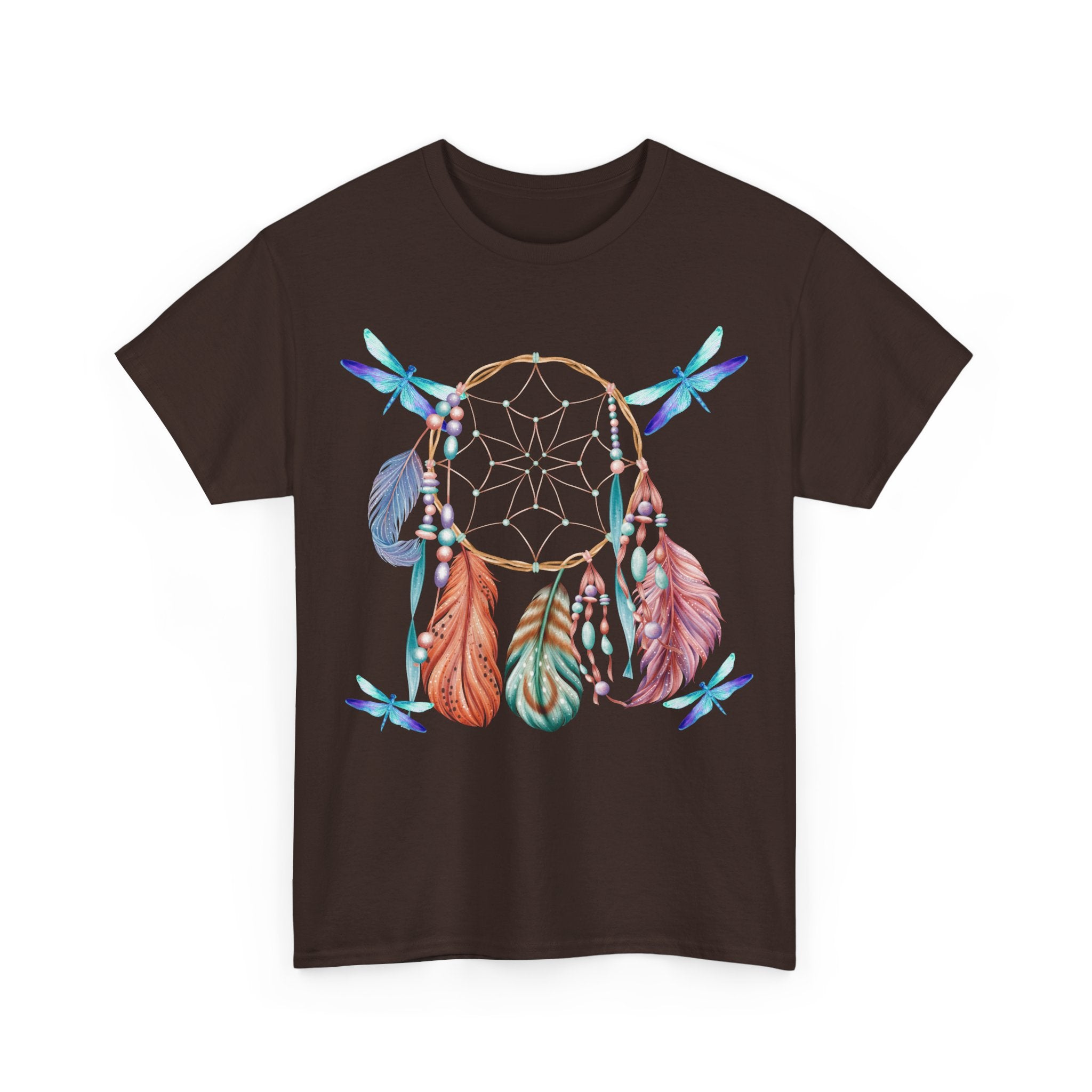 Dreamcatcher Feather T-Shirt — Boho Tribal Feather Graphic Tee