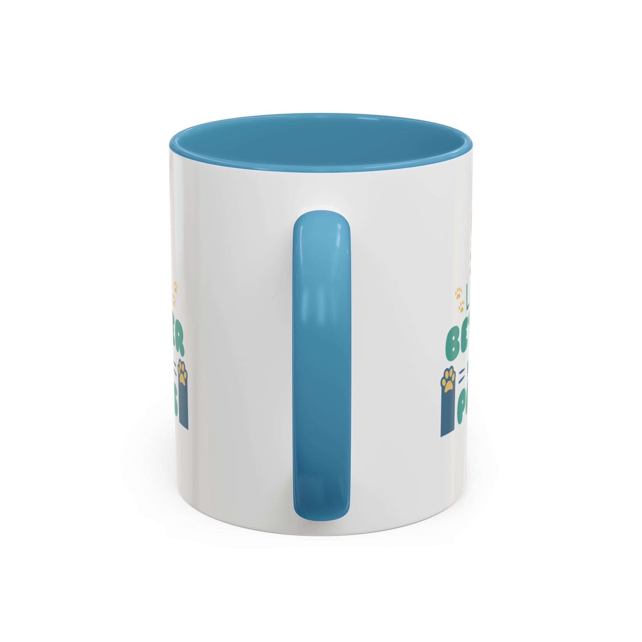 Life's Better with Paws Mug - Pet Lover's Coffee Cup, Dog Themed Gift, Animal Lover Present, Cute Ceramic Mug, Fun Pet Owner Gift