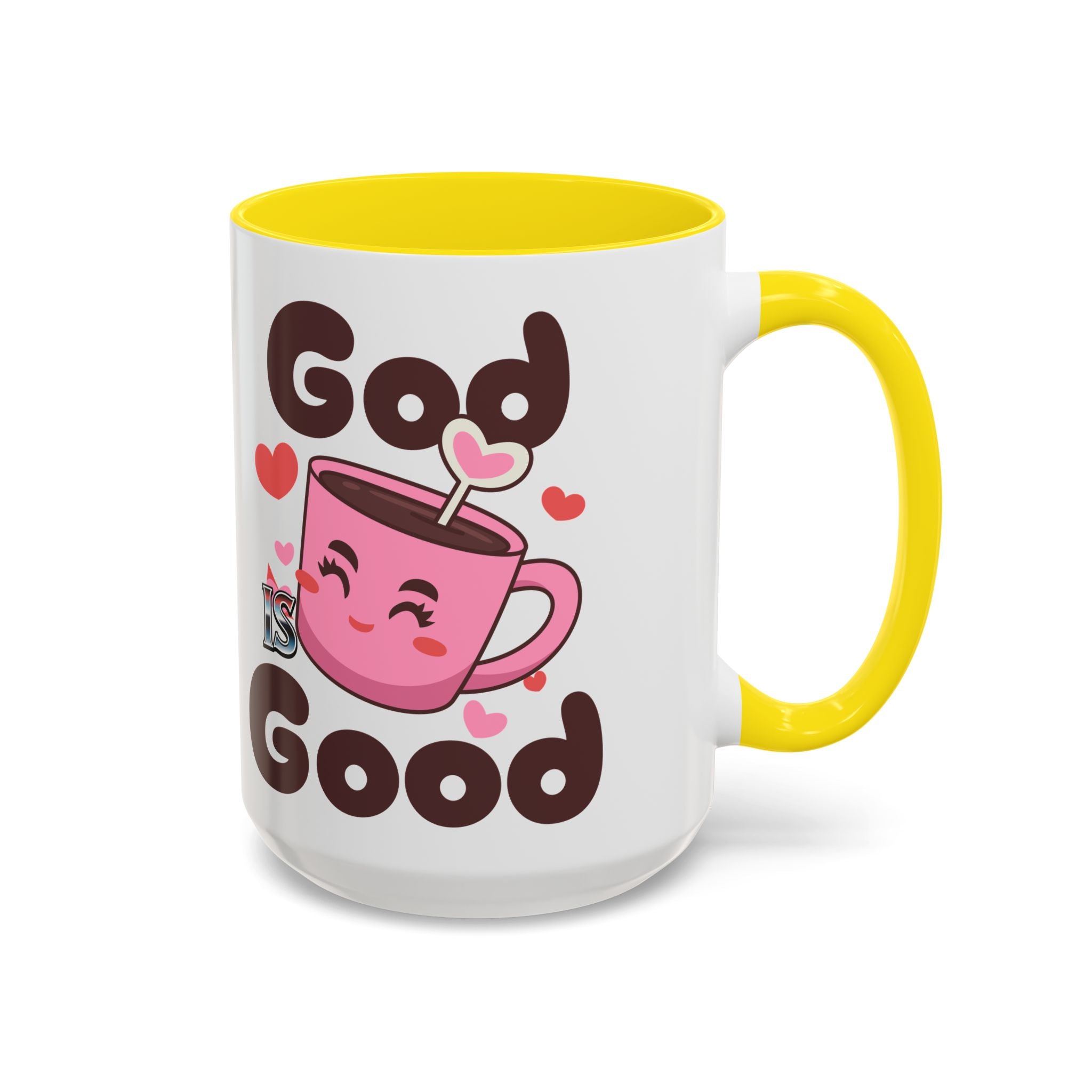 Cute God is Good Coffee Mug | Love Inspired Drinkware for Coffee Lovers, Gift for Friends, Anniversaries, Home Decor, Faith-Based Gifts