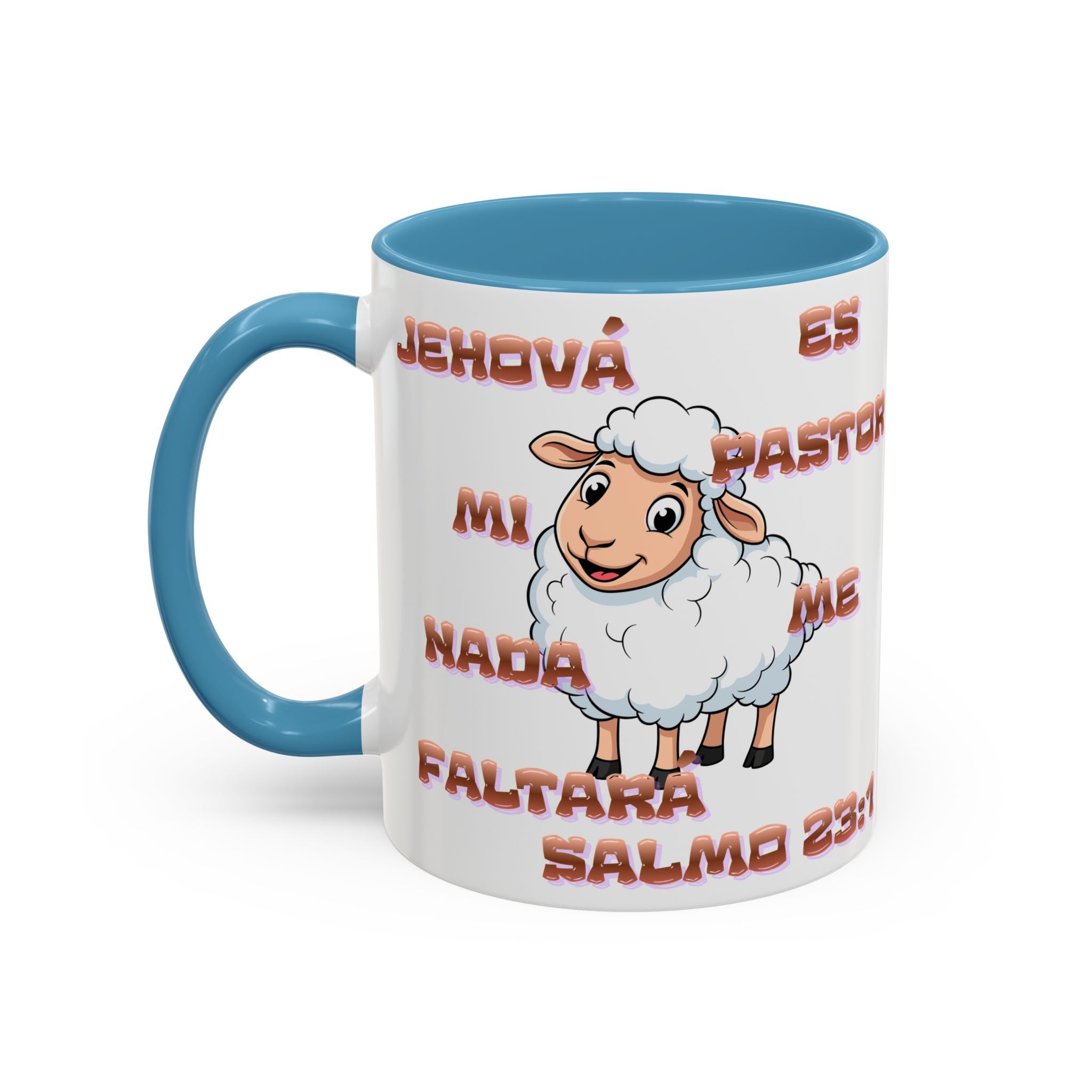 Jehová Es Mi Pastor Coffee Mug — Salmo 23:1 Spanish Christian Accent Mug
