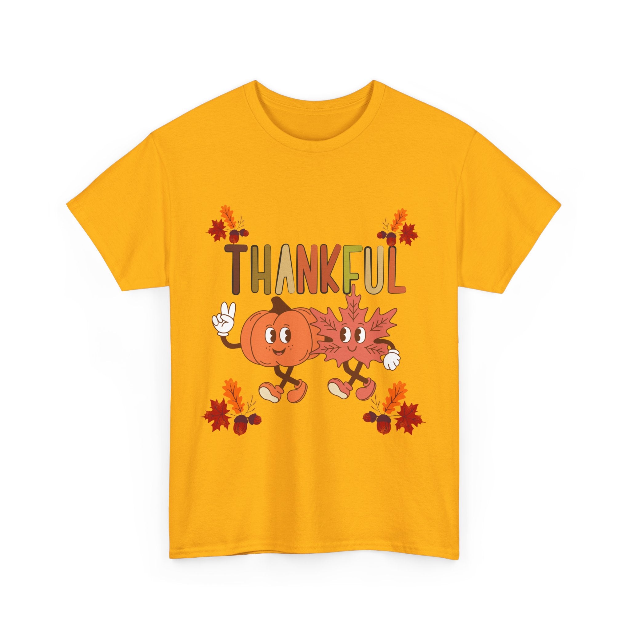 Thankful Fall Unisex Tee, Autumn Shirt, Thanksgiving Gift, Cute Graphic T-Shirt, Seasonal Wear, Holiday Apparel