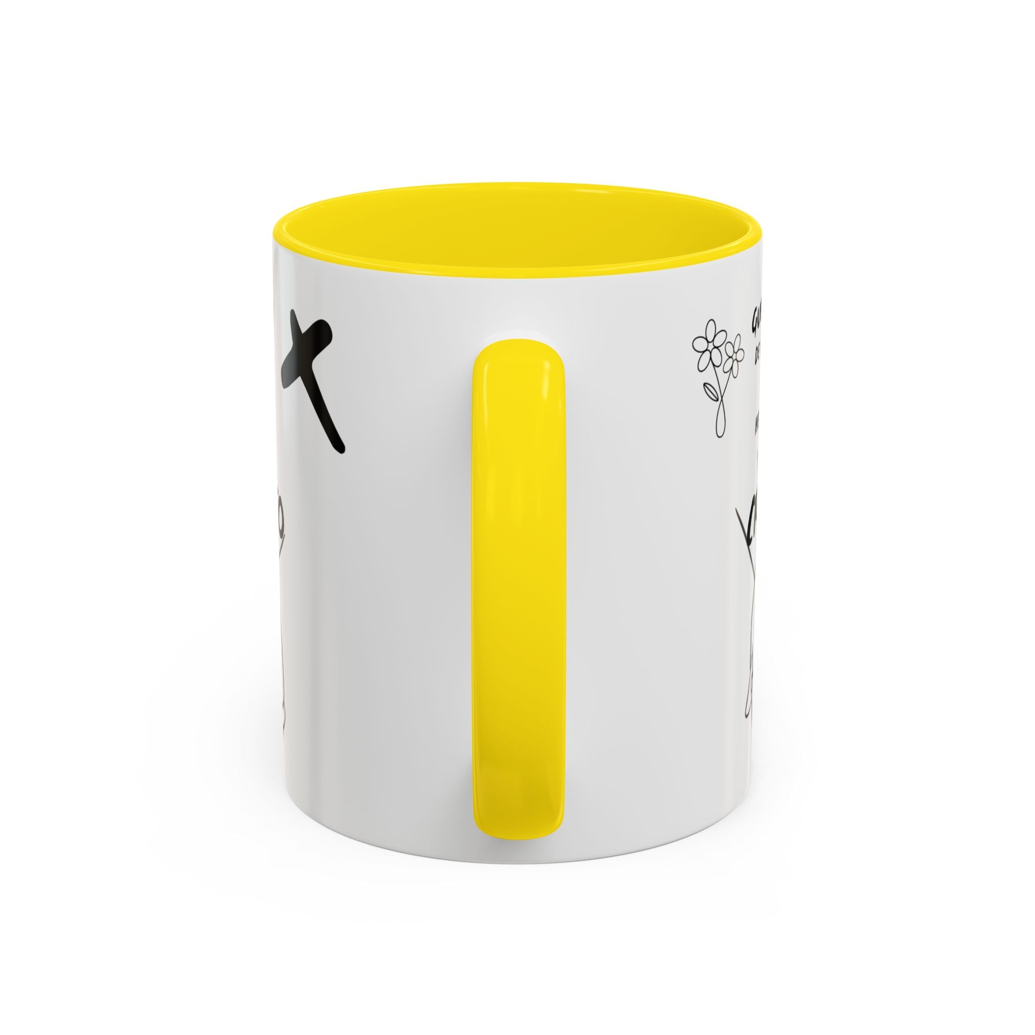 Christian Prayer Warrior Mug — "Guerrera de Oración y Hermana en Cristo" Accent Coffee Cup (11/15oz)