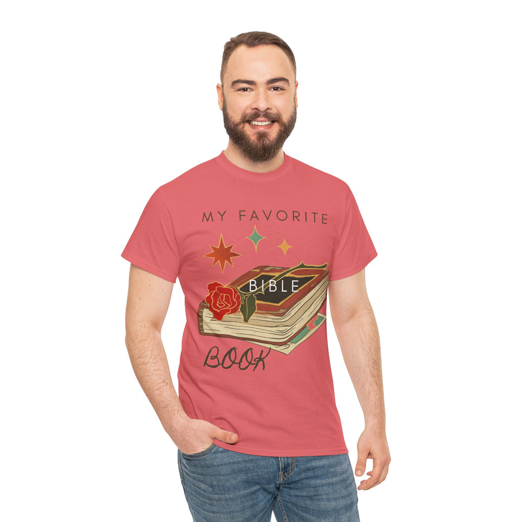 Bible Graphic Tee — "My Favorite Book" Christian Faith T-Shirt