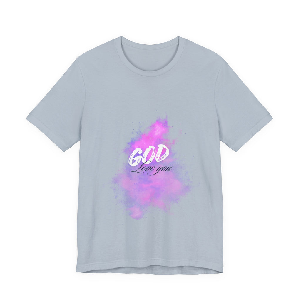 God Love You Tee - Inspirational Short Sleeve Shirt, Faith-Based Gift, Christian Apparel, Motivational T-Shirt, Perfect for Worship