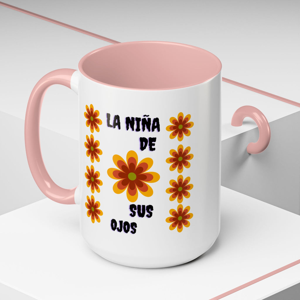 Bright Floral Accent Coffee Mug for Gifts, Home Decor, Coffee Lovers, Spanish Quote, Perfect for Special Occasions