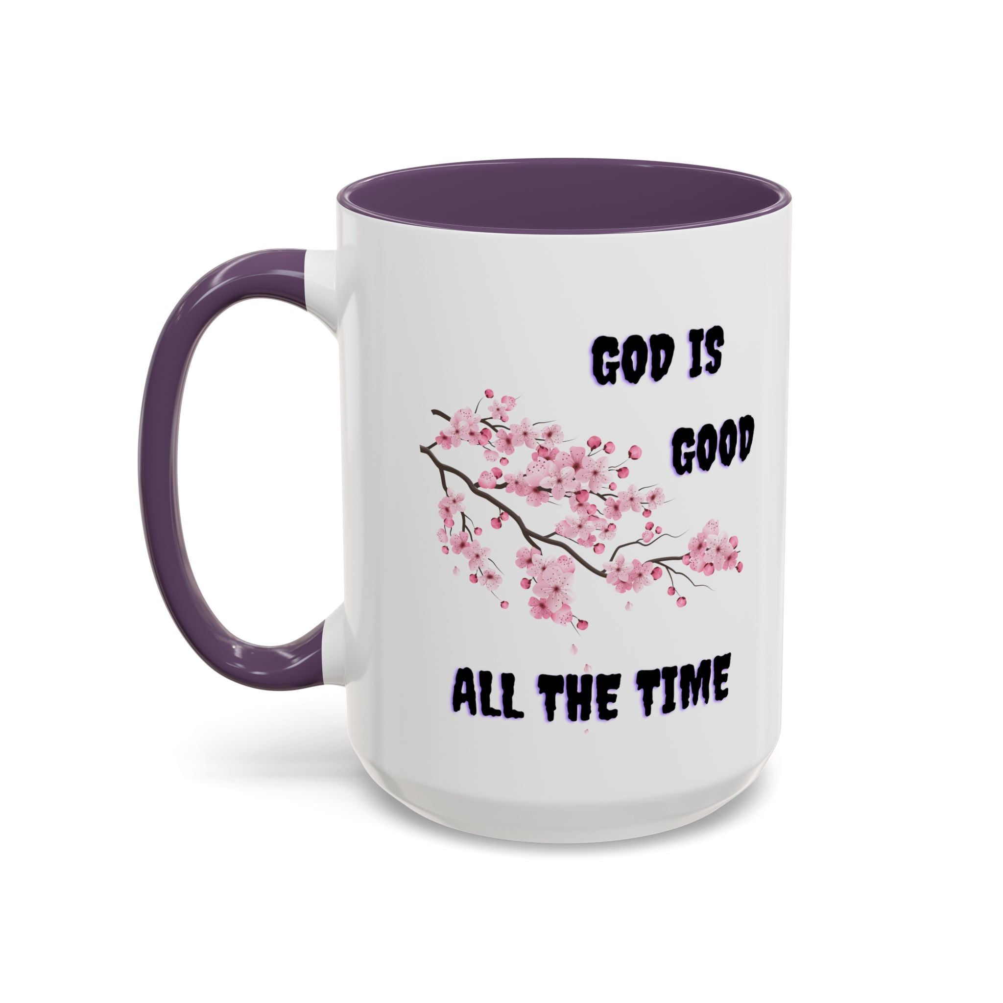 Inspirational Coffee Mug - God is Good, Floral Design, Gift for Faith Friends, Perfect for Mother's Day, Church Gatherings, Daily Motivation