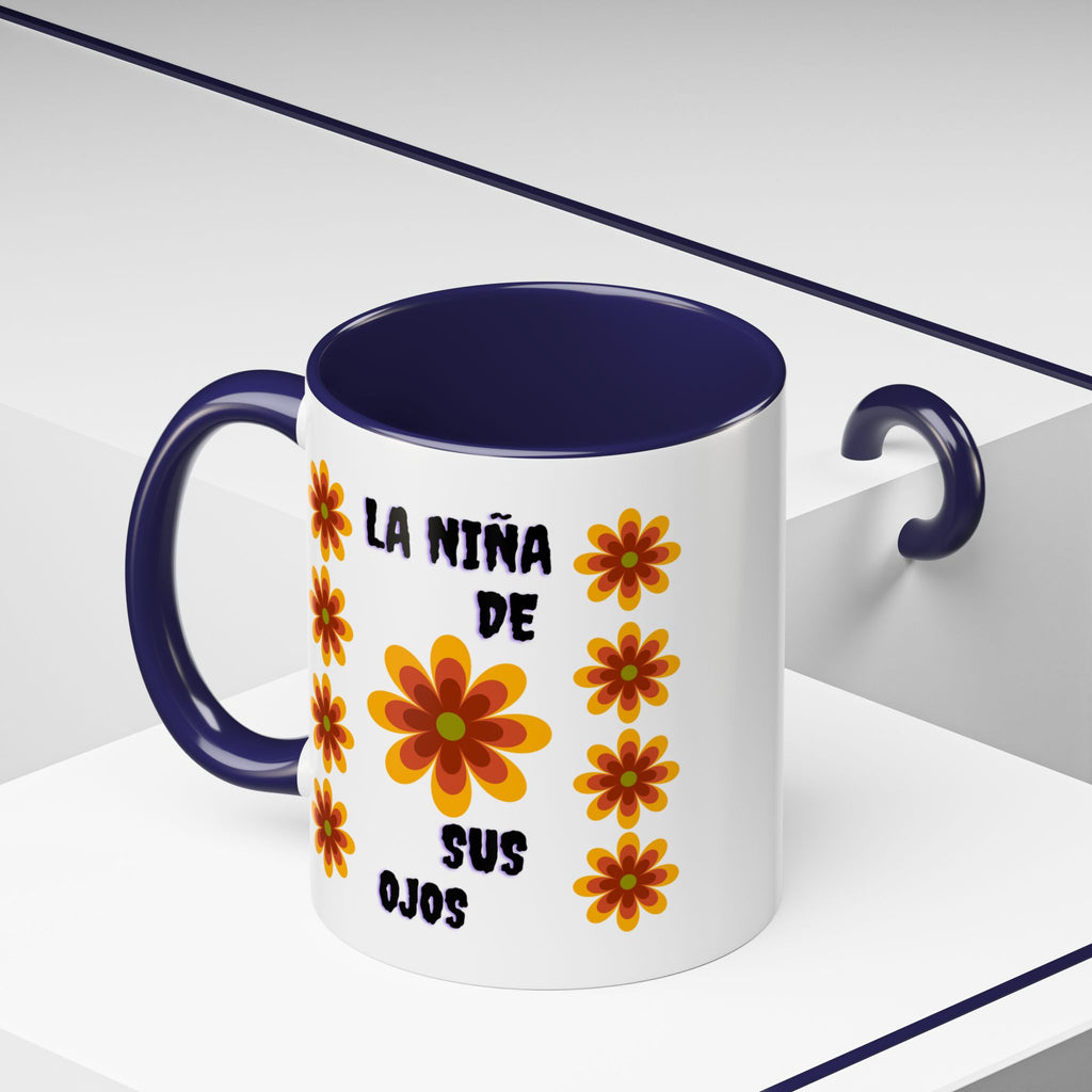 Bright Floral Accent Coffee Mug for Gifts, Home Decor, Coffee Lovers, Spanish Quote, Perfect for Special Occasions