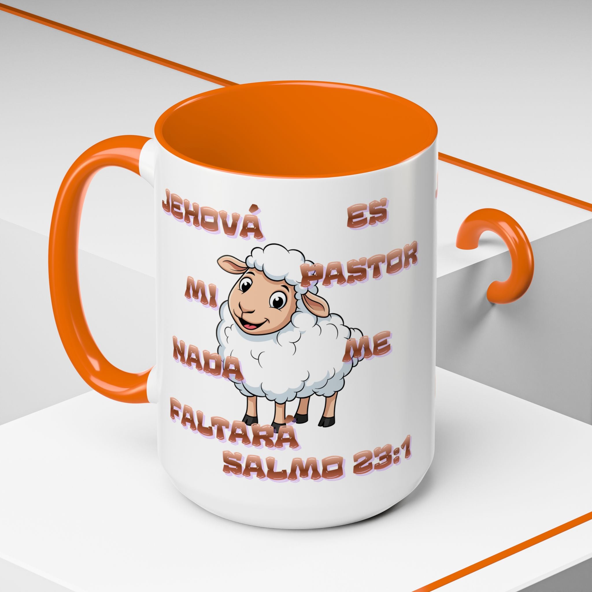 Jehová Es Mi Pastor Coffee Mug — Salmo 23:1 Spanish Christian Accent Mug