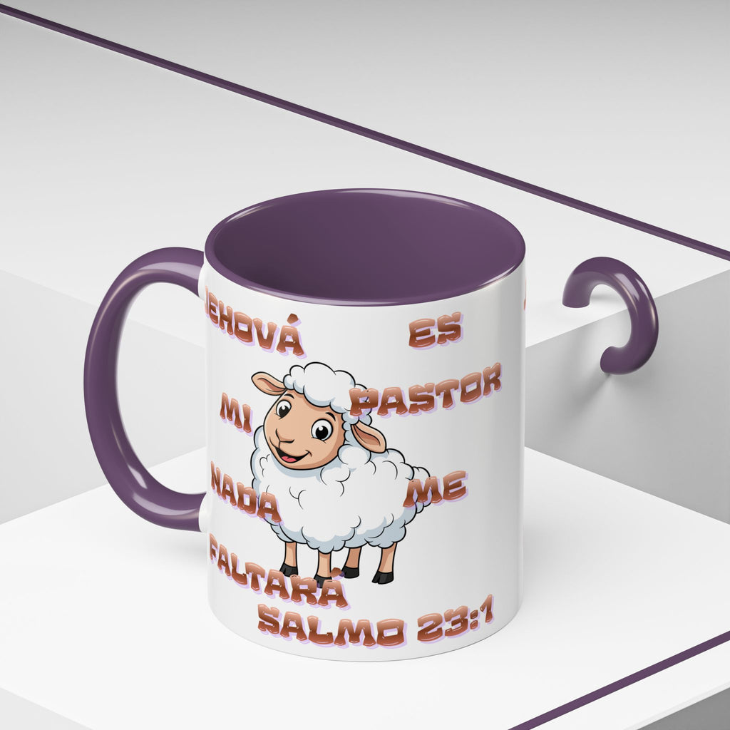 Jehová Es Mi Pastor Coffee Mug — Salmo 23:1 Spanish Christian Accent Mug
