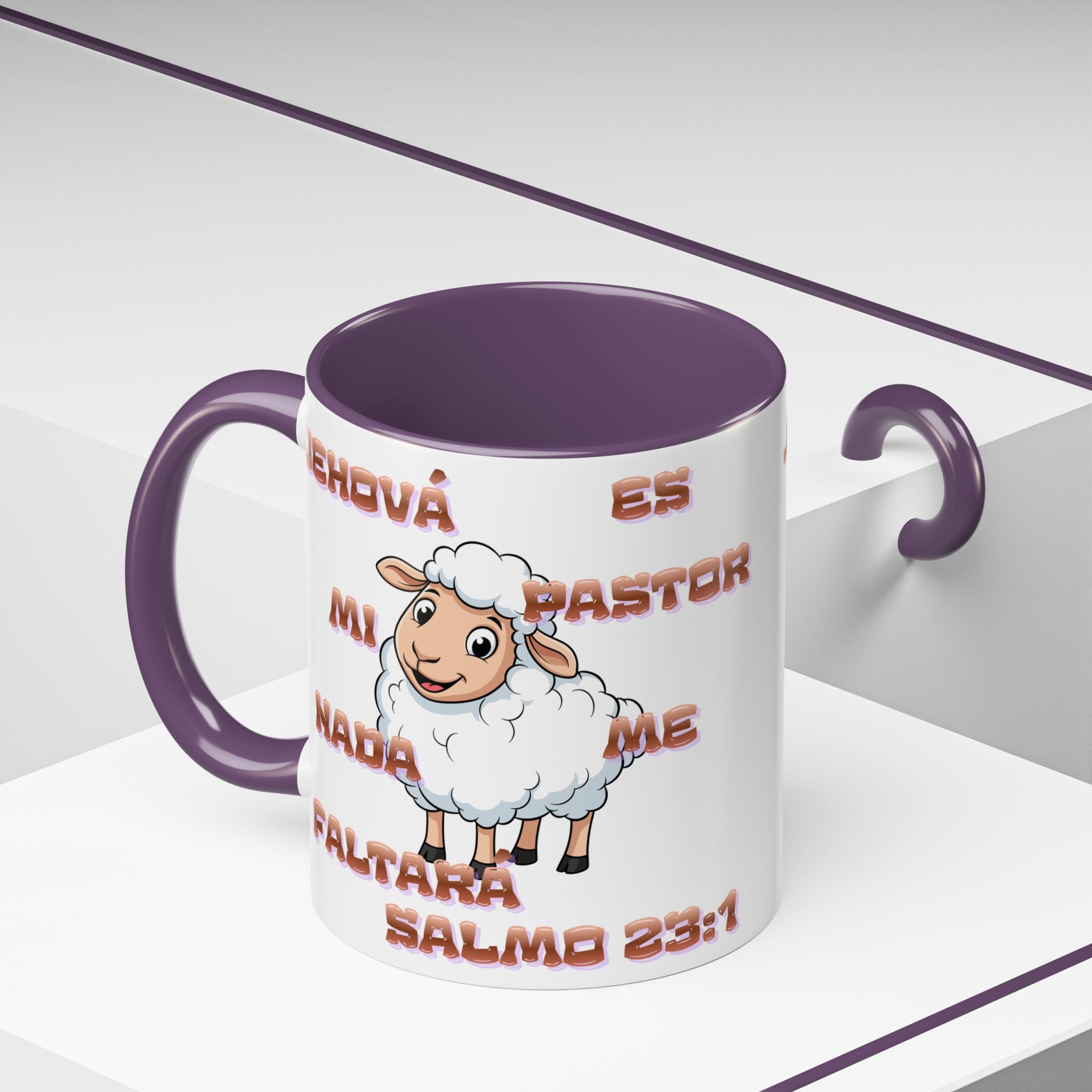 Jehová Es Mi Pastor Coffee Mug — Salmo 23:1 Spanish Christian Accent Mug