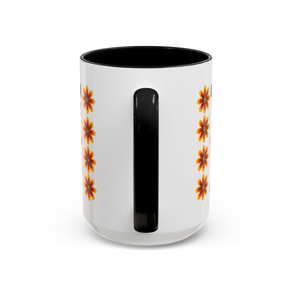 Bright Floral Accent Coffee Mug for Gifts, Home Decor, Coffee Lovers, Spanish Quote, Perfect for Special Occasions