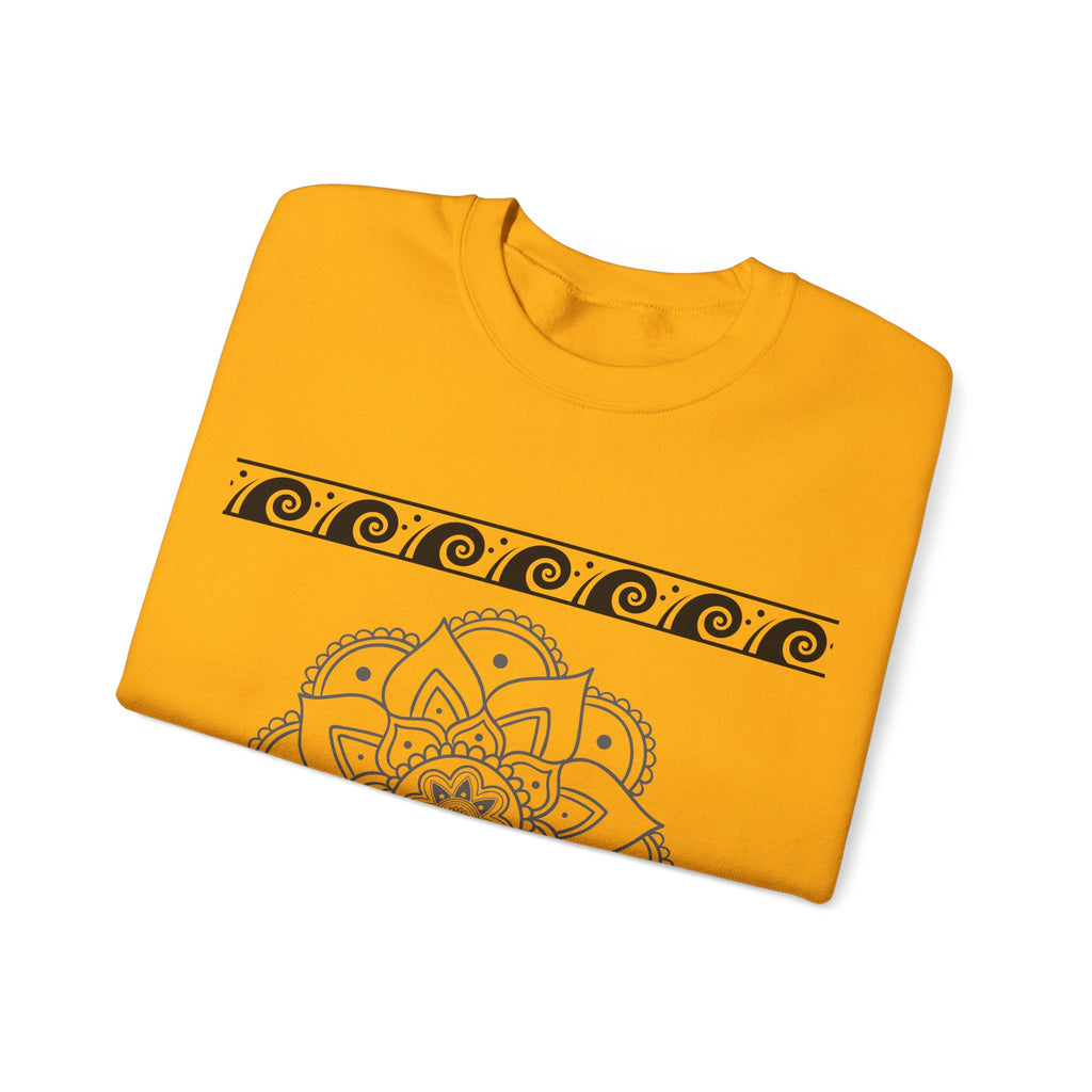 Mandala Design Crewneck Sweatshirt | Cozy Unisex Sweatshirt for Relaxation, Gift for Friends, Everyday Wear, Festival Apparel