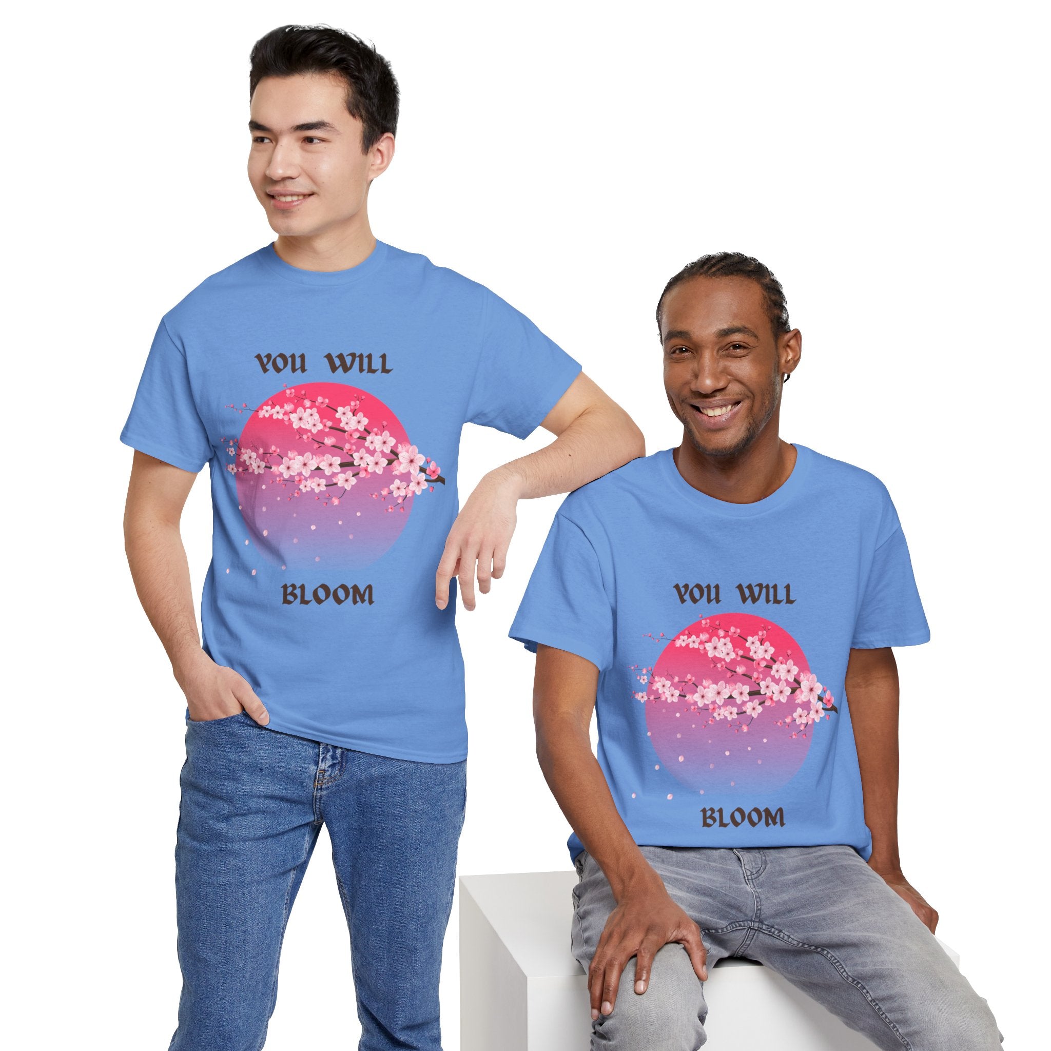 You Will Bloom T-Shirt — Cherry Blossom Inspirational Tee