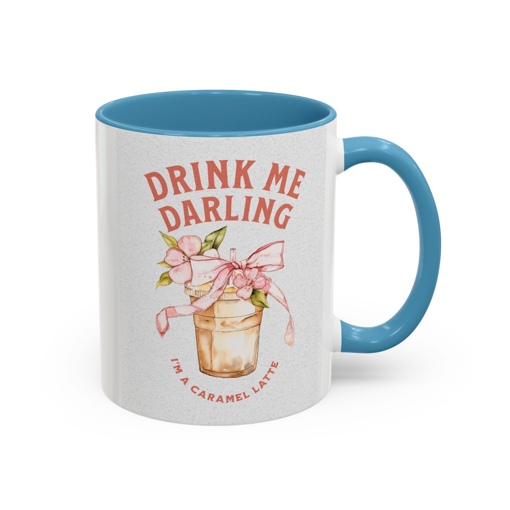 Darling Caramel Latte Coffee Mug - Fun Accent Design for Coffee Lovers