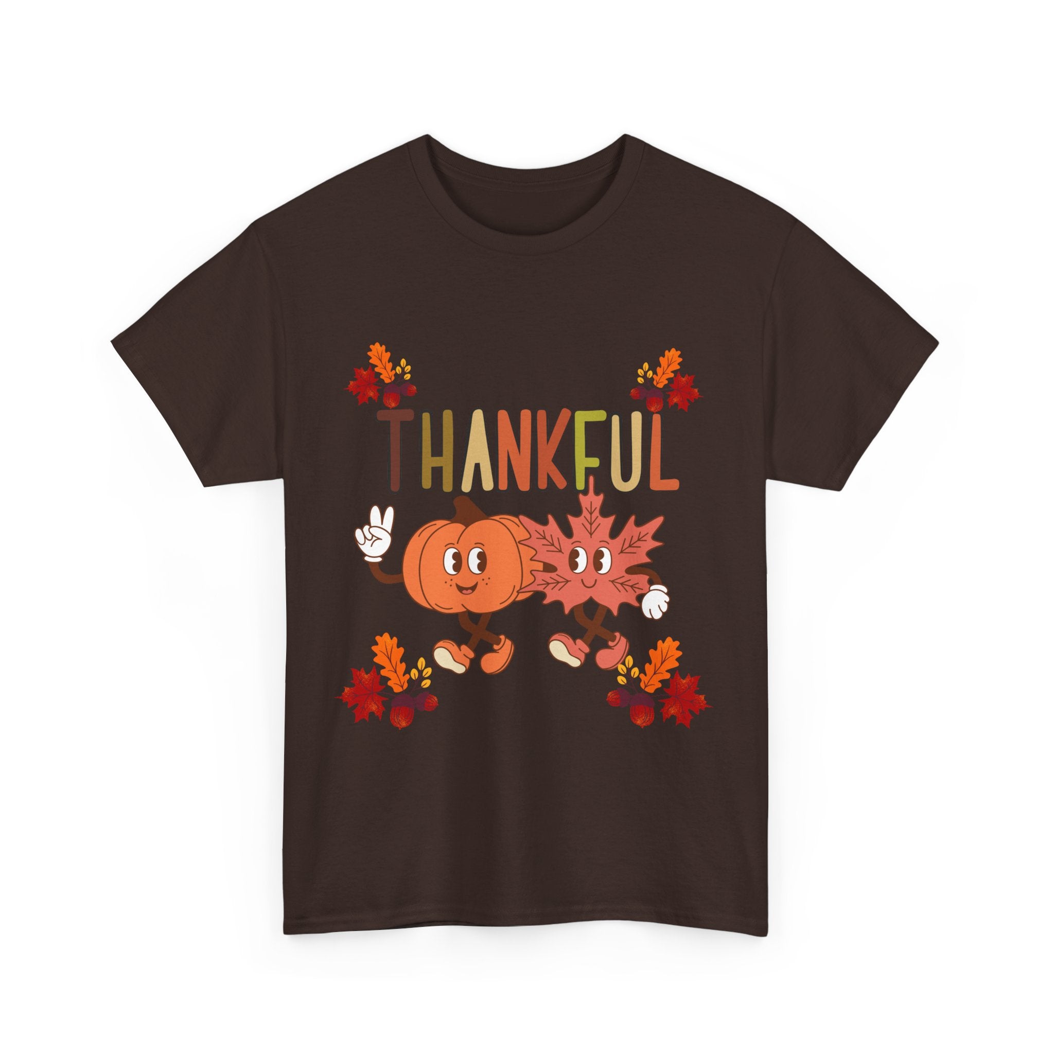 Thankful Fall Unisex Tee, Autumn Shirt, Thanksgiving Gift, Cute Graphic T-Shirt, Seasonal Wear, Holiday Apparel
