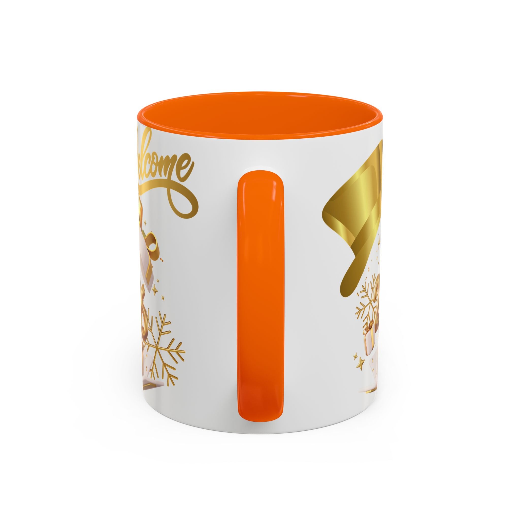2026 New Year Coffee Mug — "Welcome 2026" Gold Celebration Accent Mug