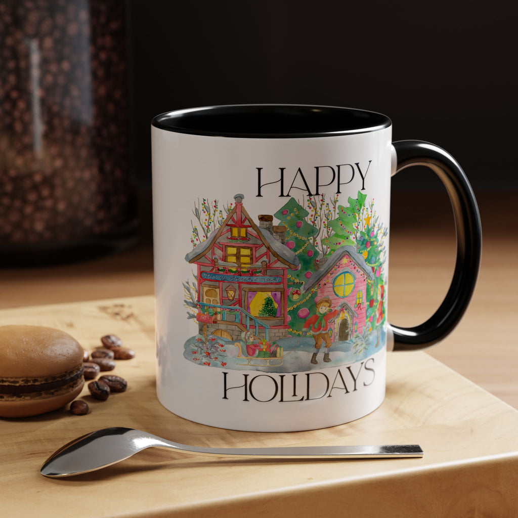 Festive Holiday Coffee Mug - Perfect Gift for Christmas, Winter Decor, Cozy Home Vibe, Holiday Gatherings, Cheerful Sips