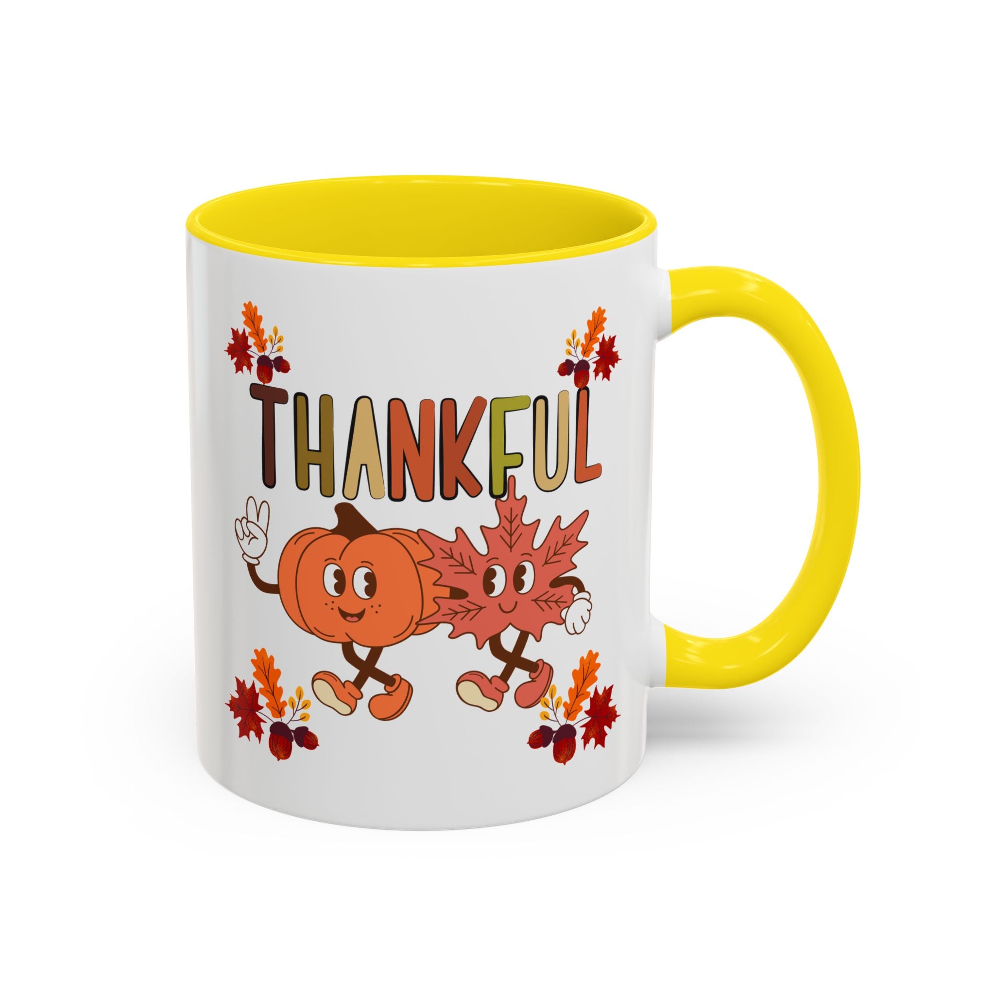Gratitude Coffee Mug, Thankful Autumn Ceramic Cup, Thanksgiving Gift, Seasonal Drinkware, Fall Decor