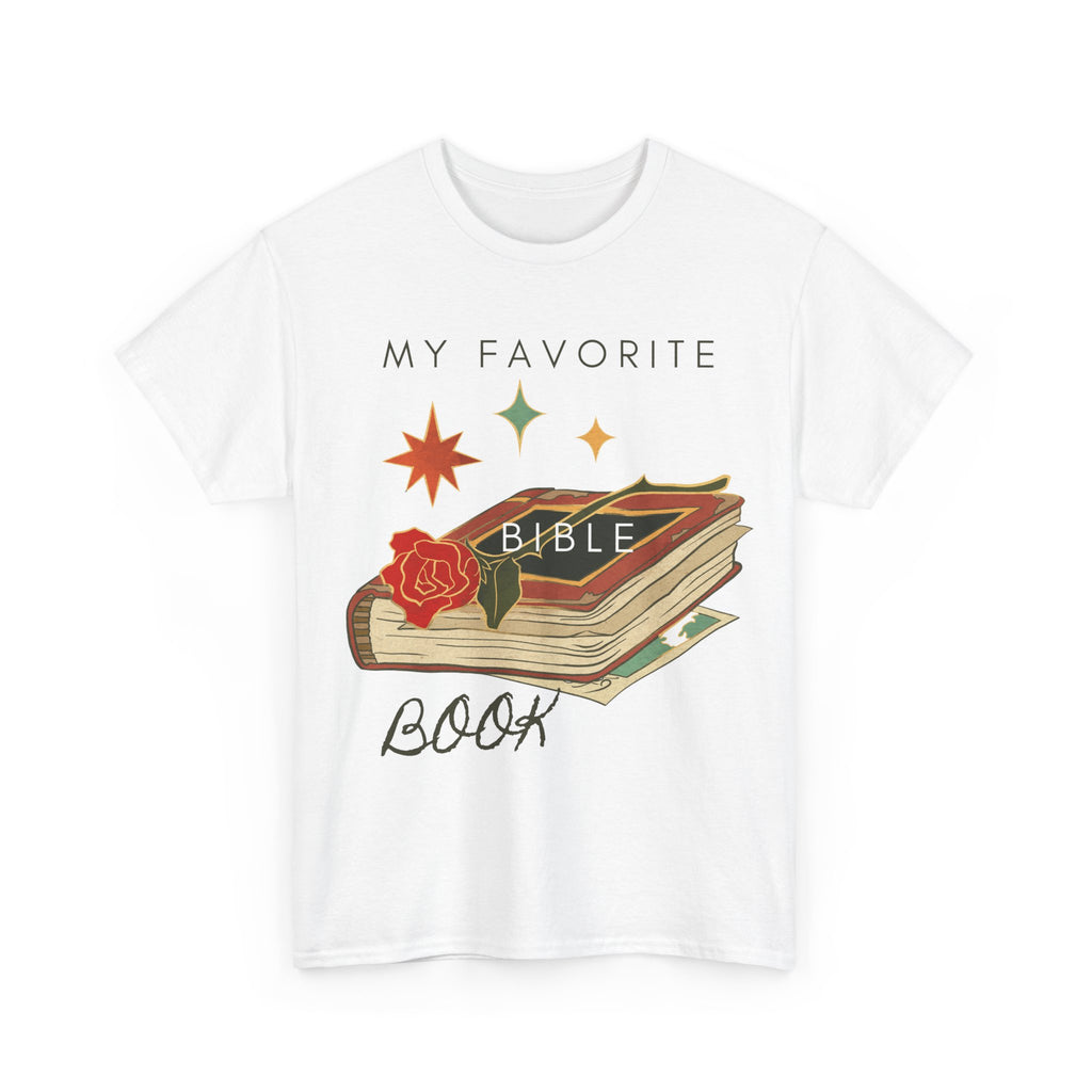 Bible Graphic Tee — "My Favorite Book" Christian Faith T-Shirt