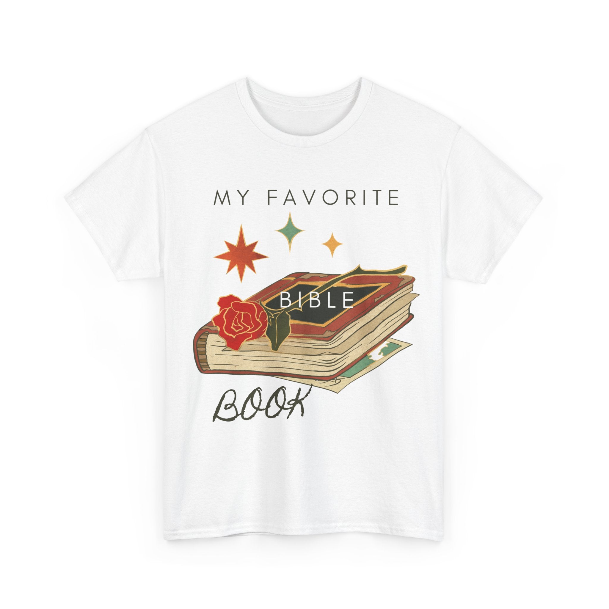Bible Graphic Tee — "My Favorite Book" Christian Faith T-Shirt