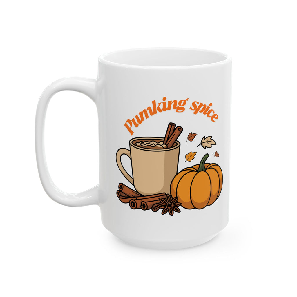 Fall Pumpkin Spice Ceramic Mug | Cozy Autumn Mug, Coffee Lover Gift, Home Decor, Fall Decor, Seasonal Drinkware