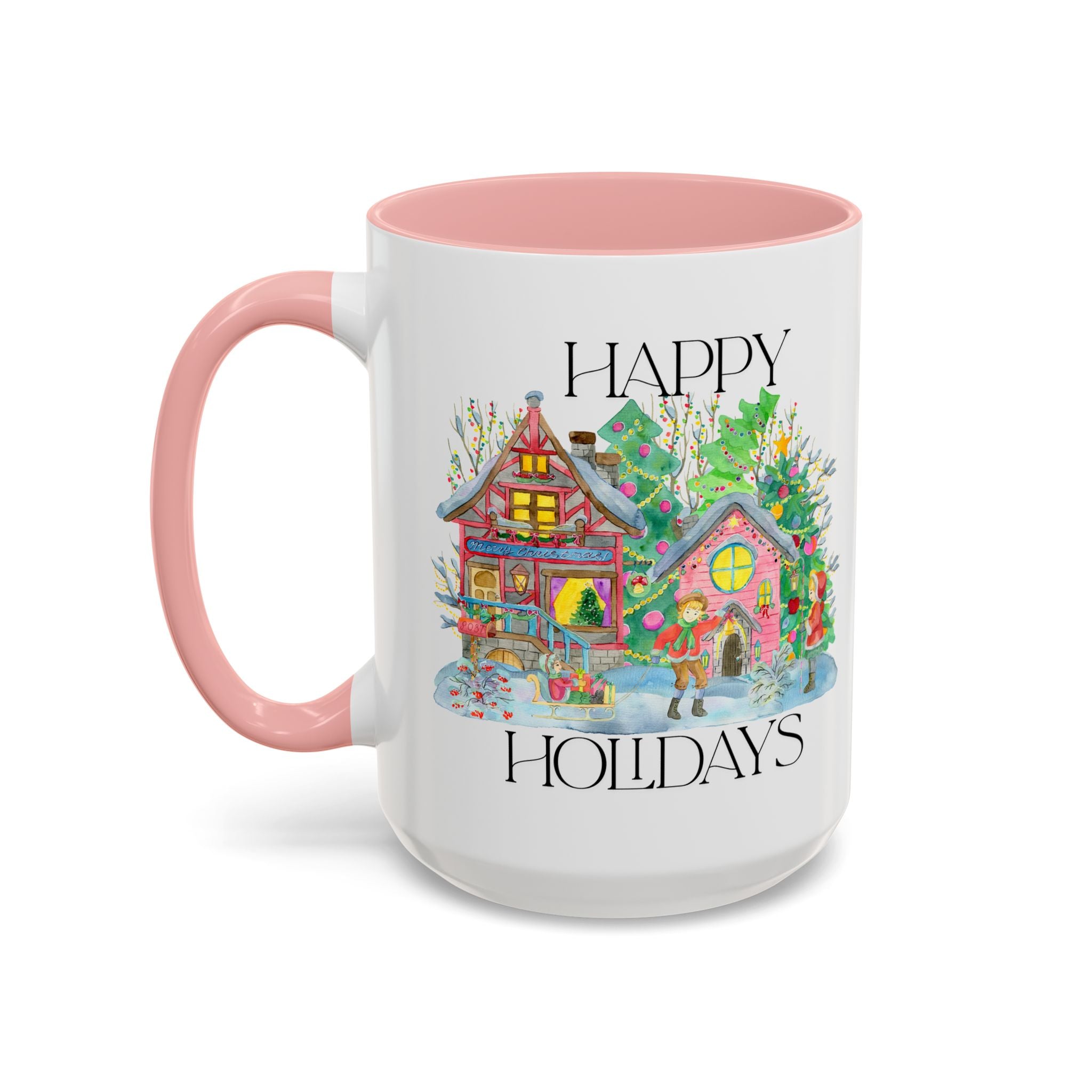 Festive Holiday Coffee Mug - Perfect Gift for Christmas, Winter Decor, Cozy Home Vibe, Holiday Gatherings, Cheerful Sips